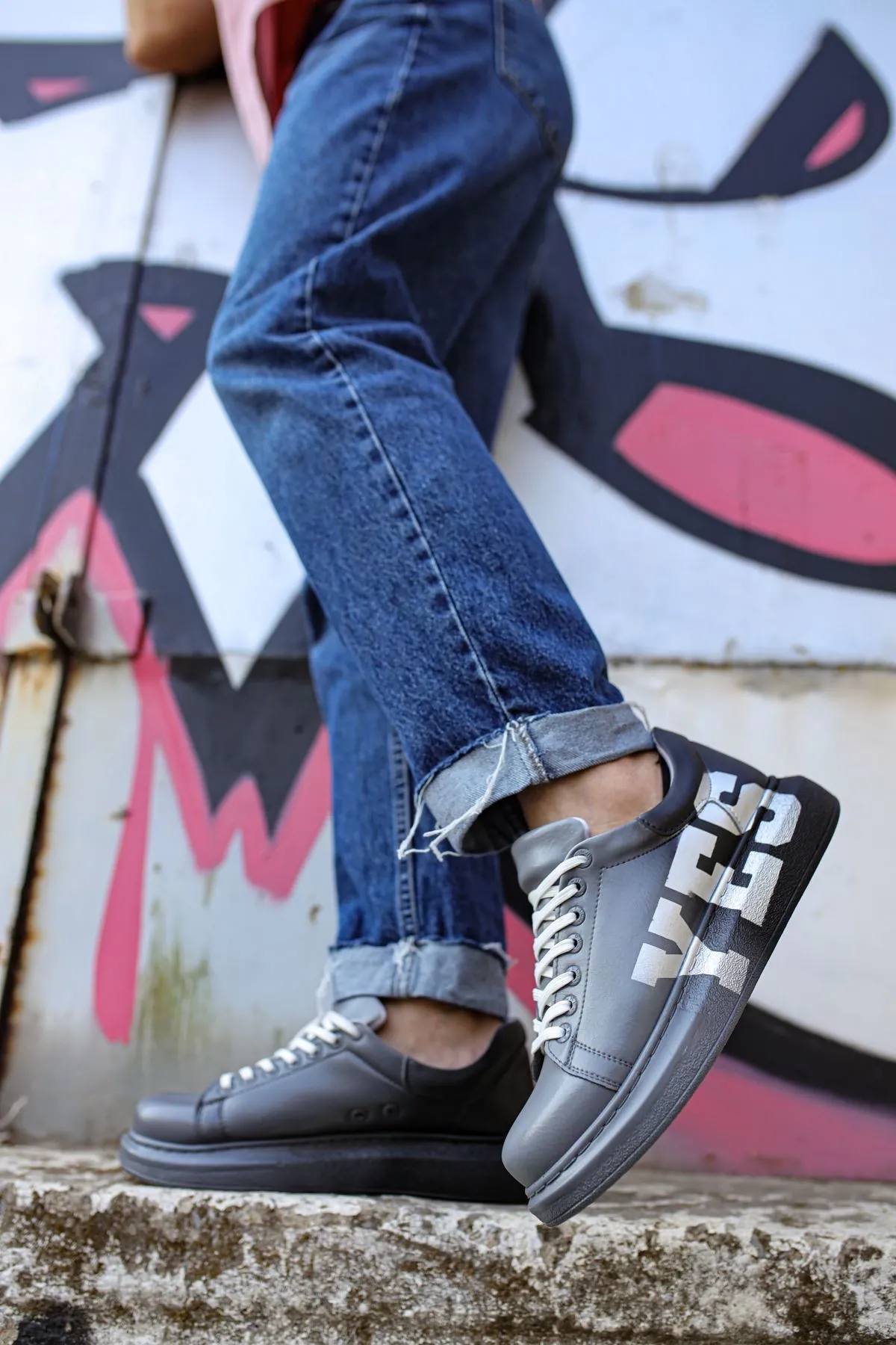 Ch254 - Cbt Pittura Erkek Ayakkabı 402 Ys Grı / Koyu Grı