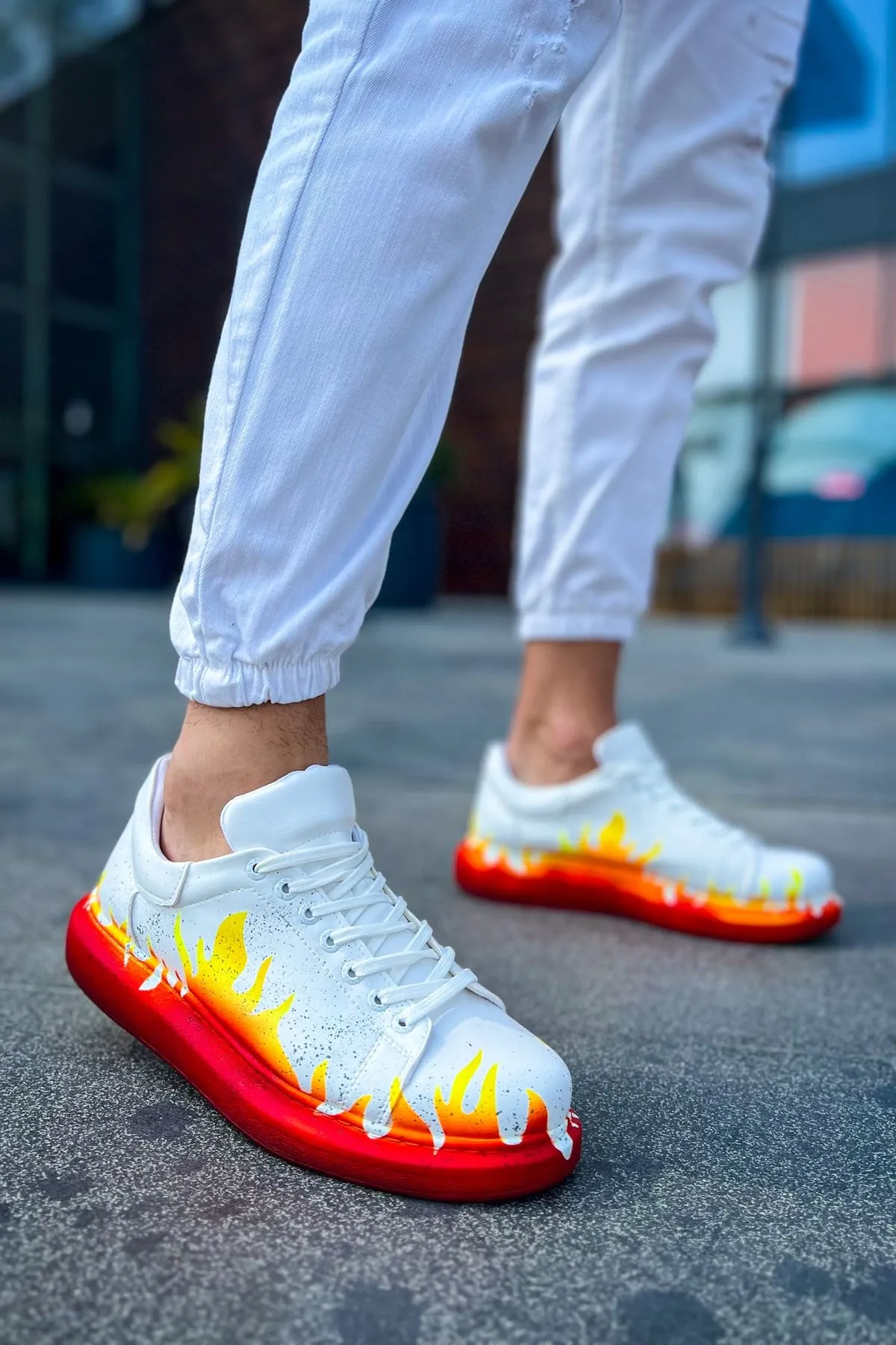 Ch254 - Cbt Pittura Erkek Ayakkabı 535 Kırmızı Alev