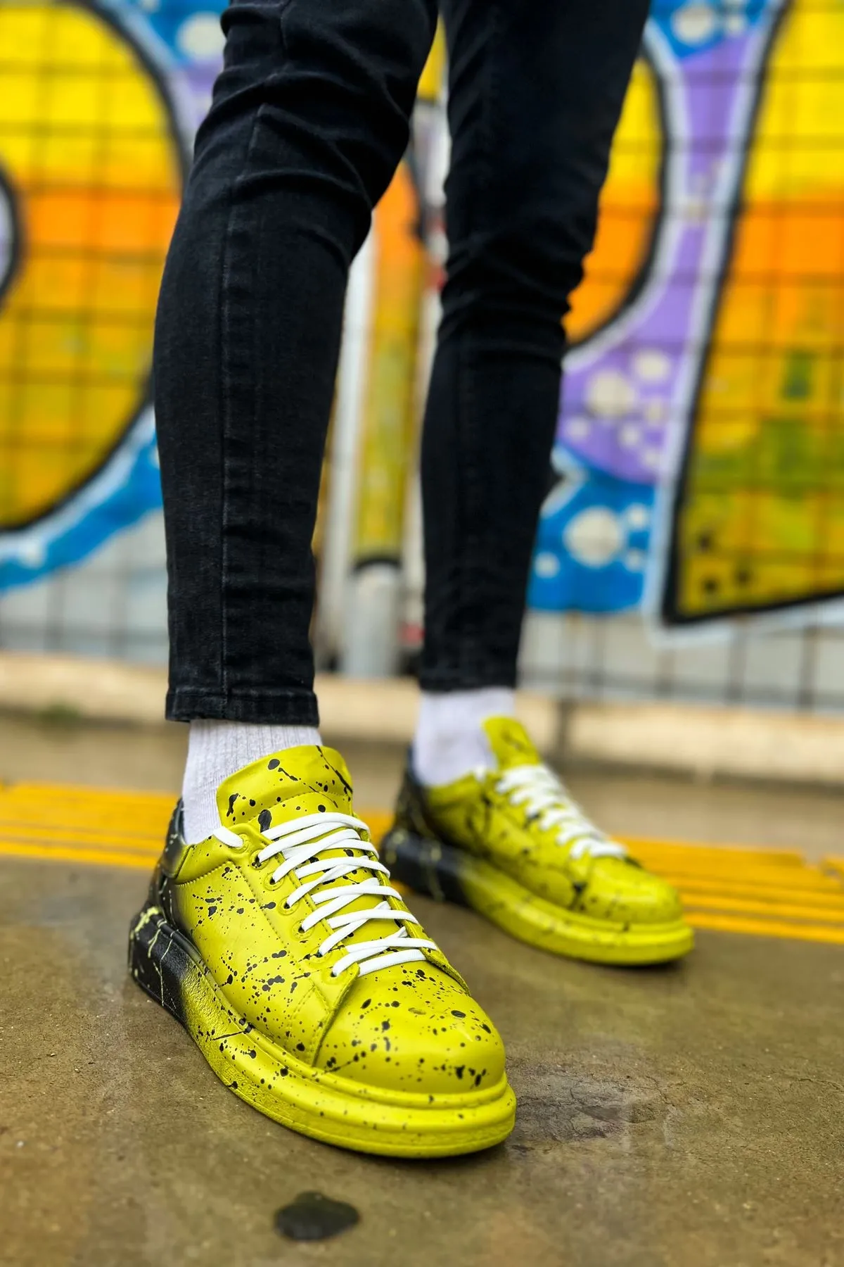 Ch254 - Cbt Pittura Erkek Ayakkabı 546 Yesıl Sıyah Splush