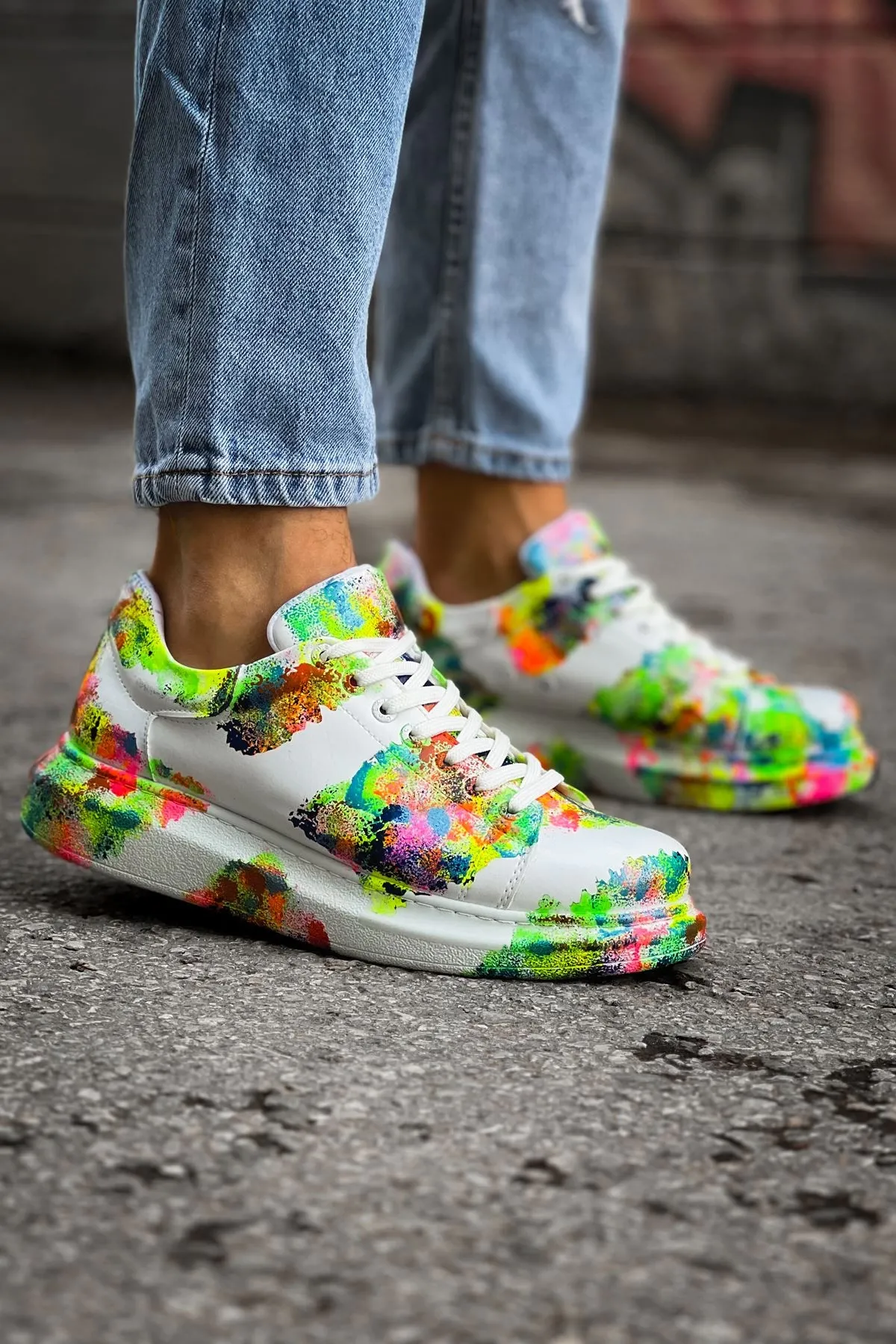 Ch254 - Cbt Pittura Erkek Ayakkabı 550 Colorfull