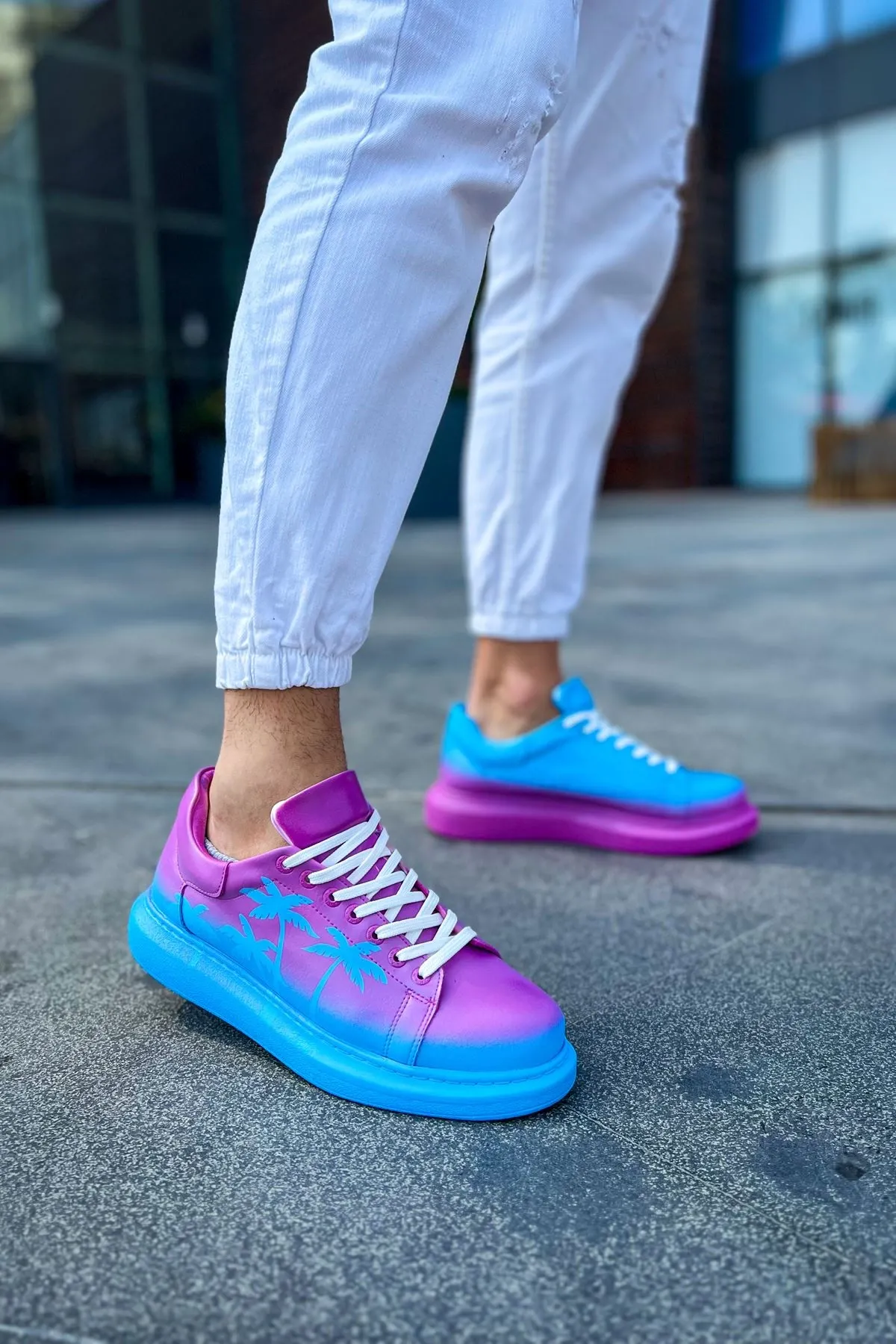 Ch254 - Cbt Pittura Erkek Ayakkabı 555 Mıamı Heat