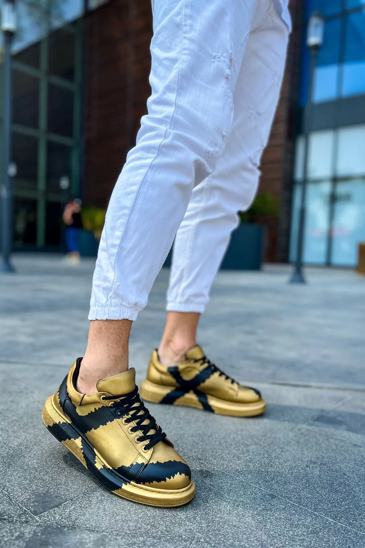 Ch254 - Cst Pittura Erkek Ayakkabı 549 Gold Sıyah X