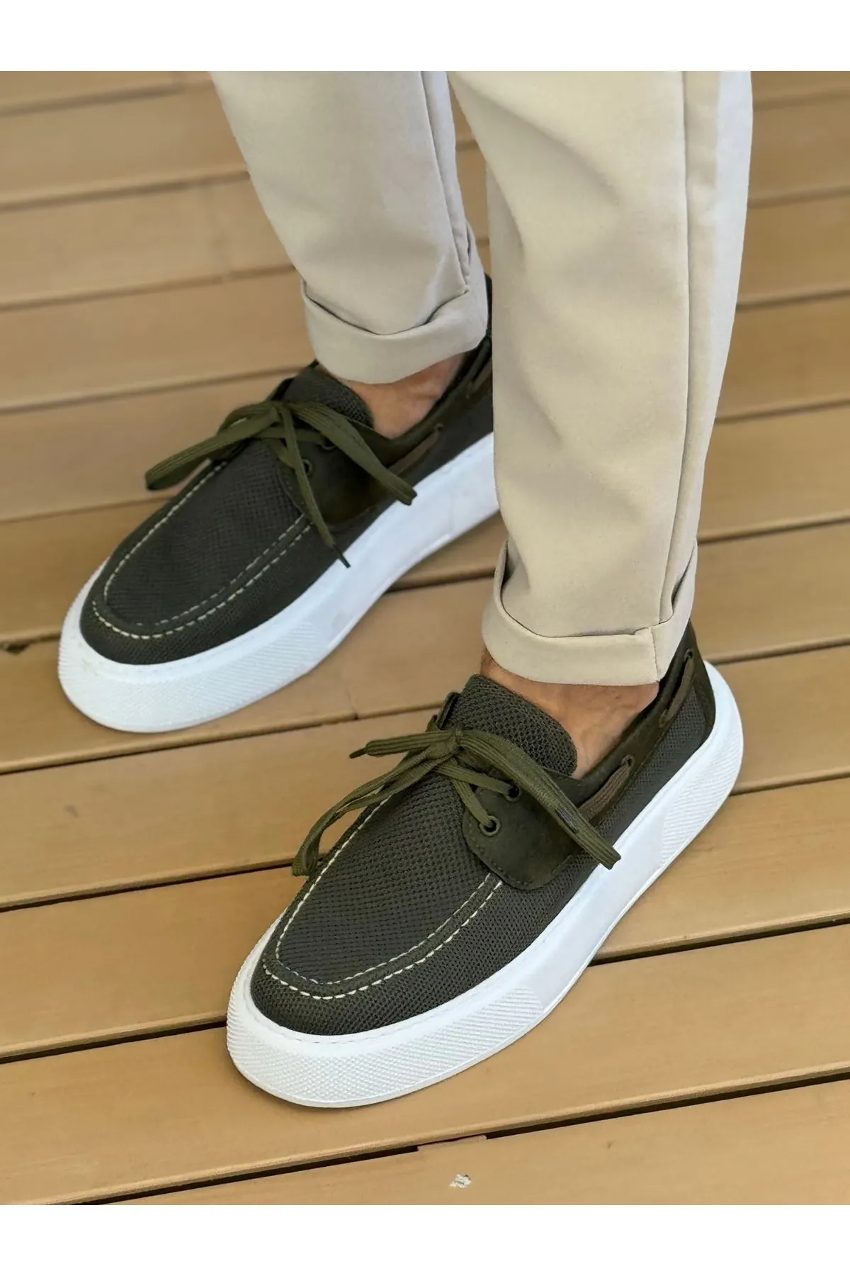 Ch2602 - Triko Erkek Ayakkabı Hakı