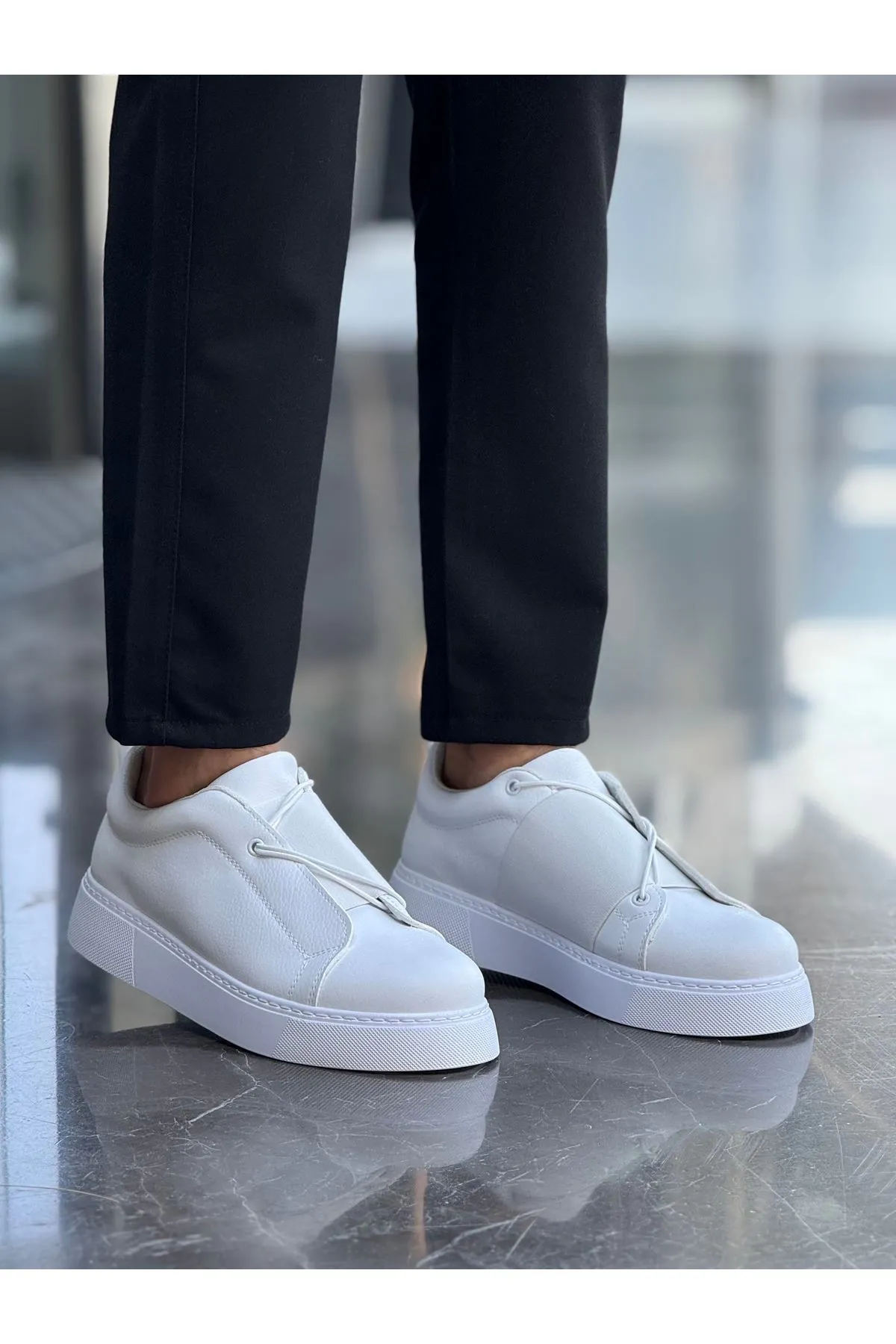 Ch2603 - İpekyol Erkek Ayakkabı Beyaz