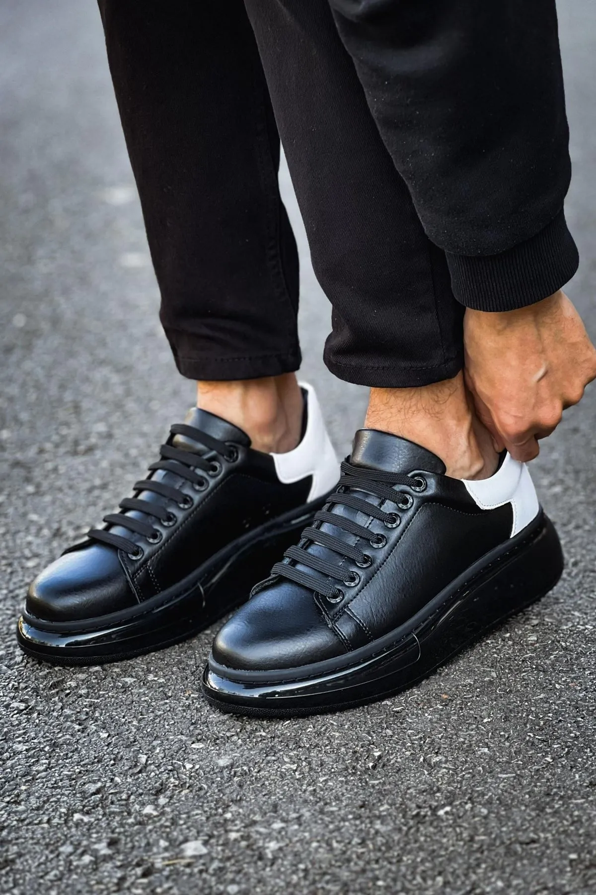 Ch295 - Cst Sollıevo Erkek Ayakkabı Sıyah/beyaz