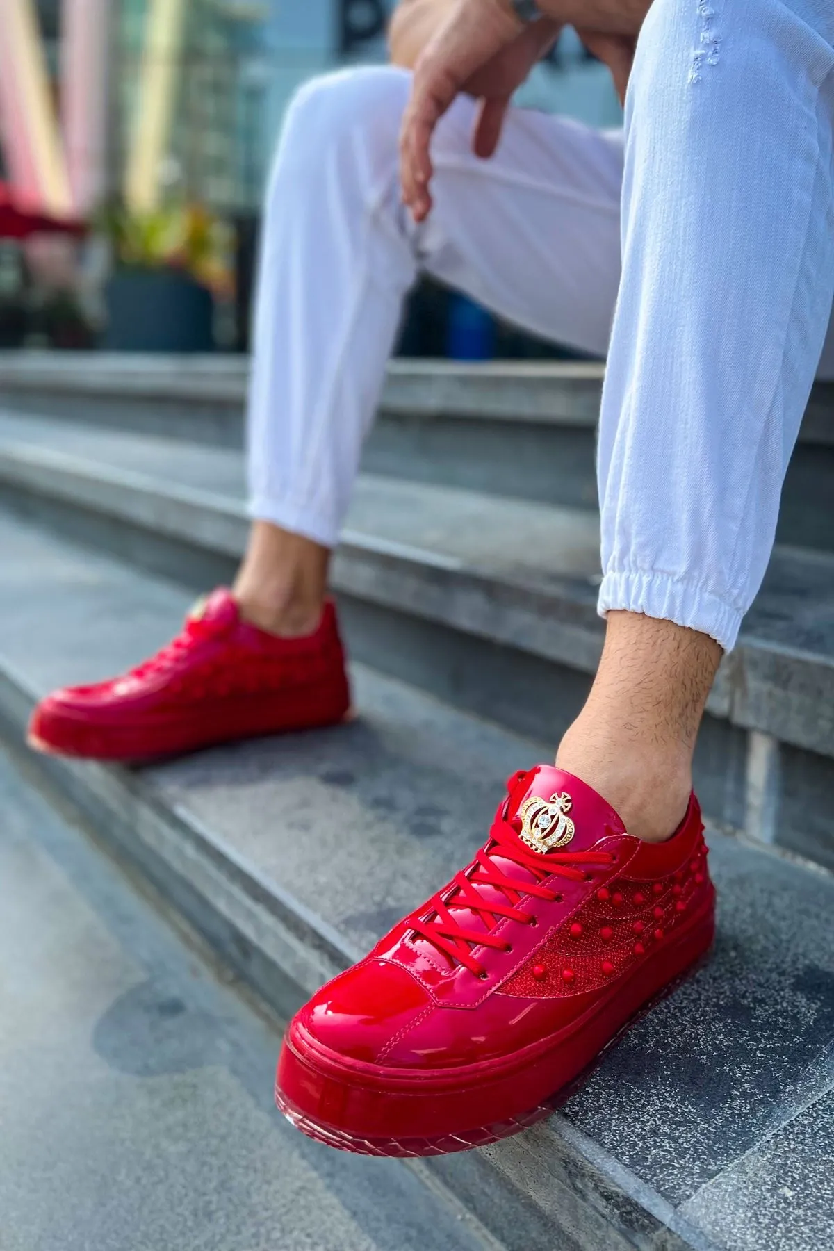 Ch975 - Majesty Kt Erkek Ayakkabı Kırmızı