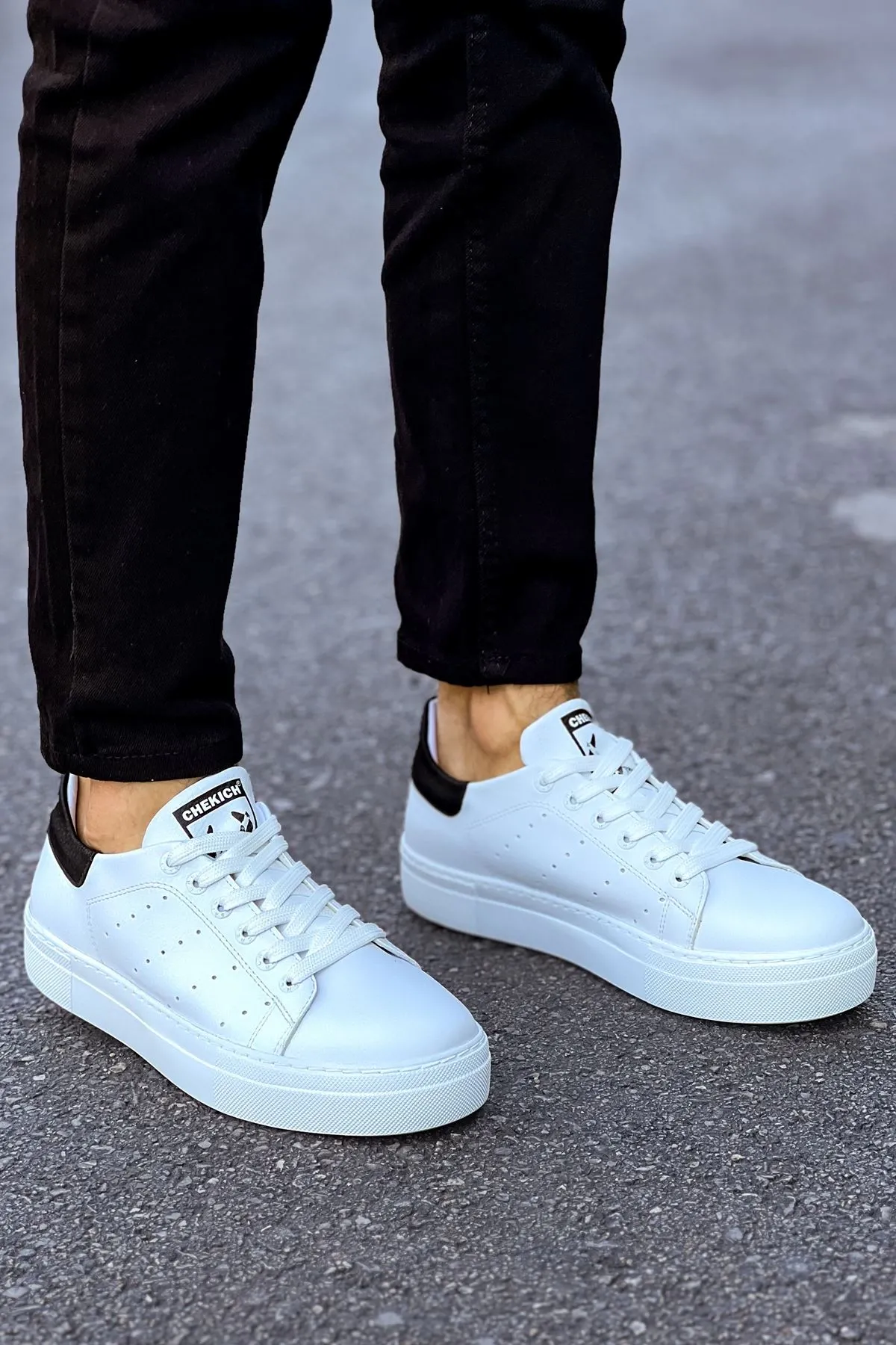 Ch983 - Cbt Tennis Erkek Ayakkabı Beyaz/sıyah