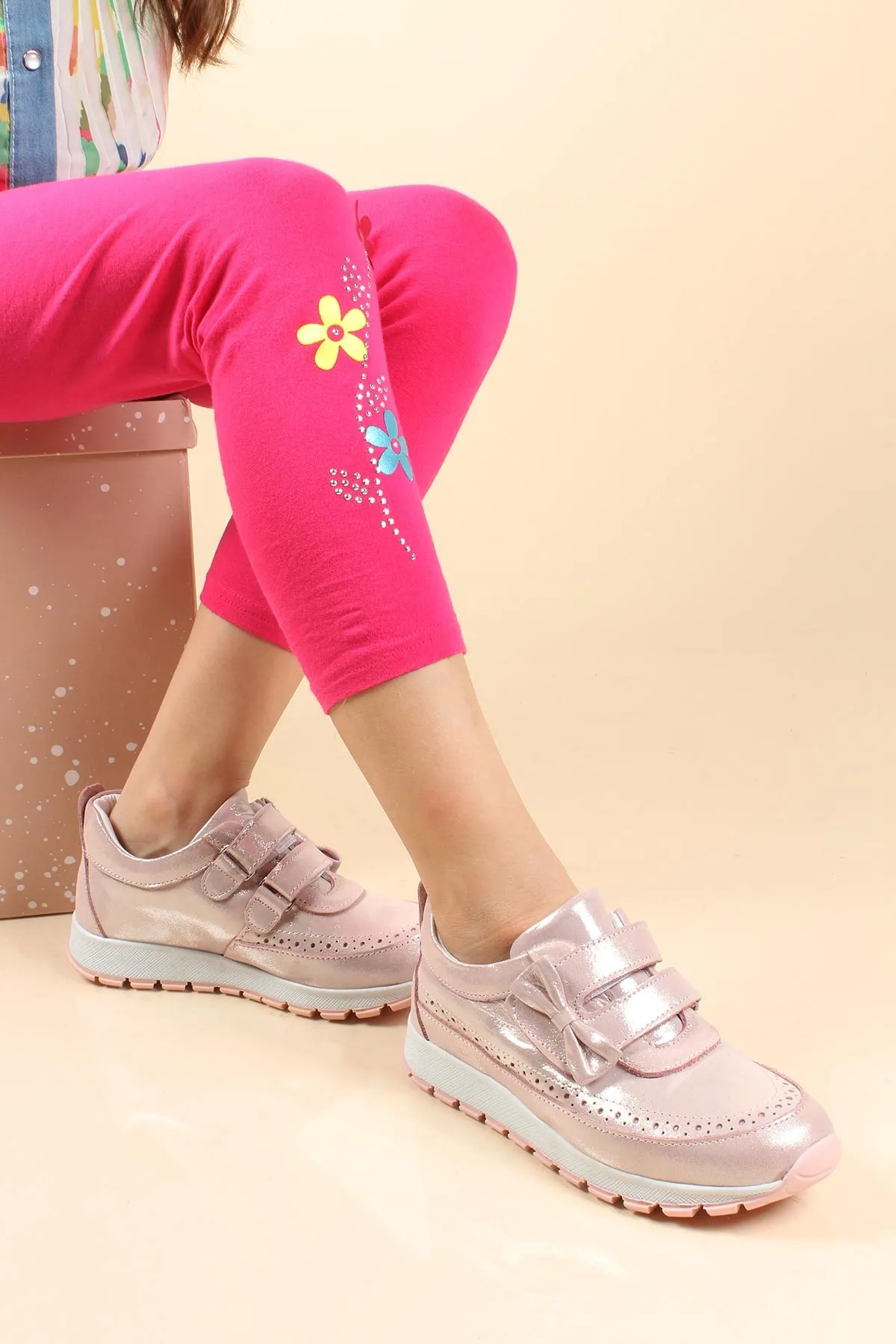 Hakiki Deri  Kız Çocuk Sneaker Ayakkabı 837fa03