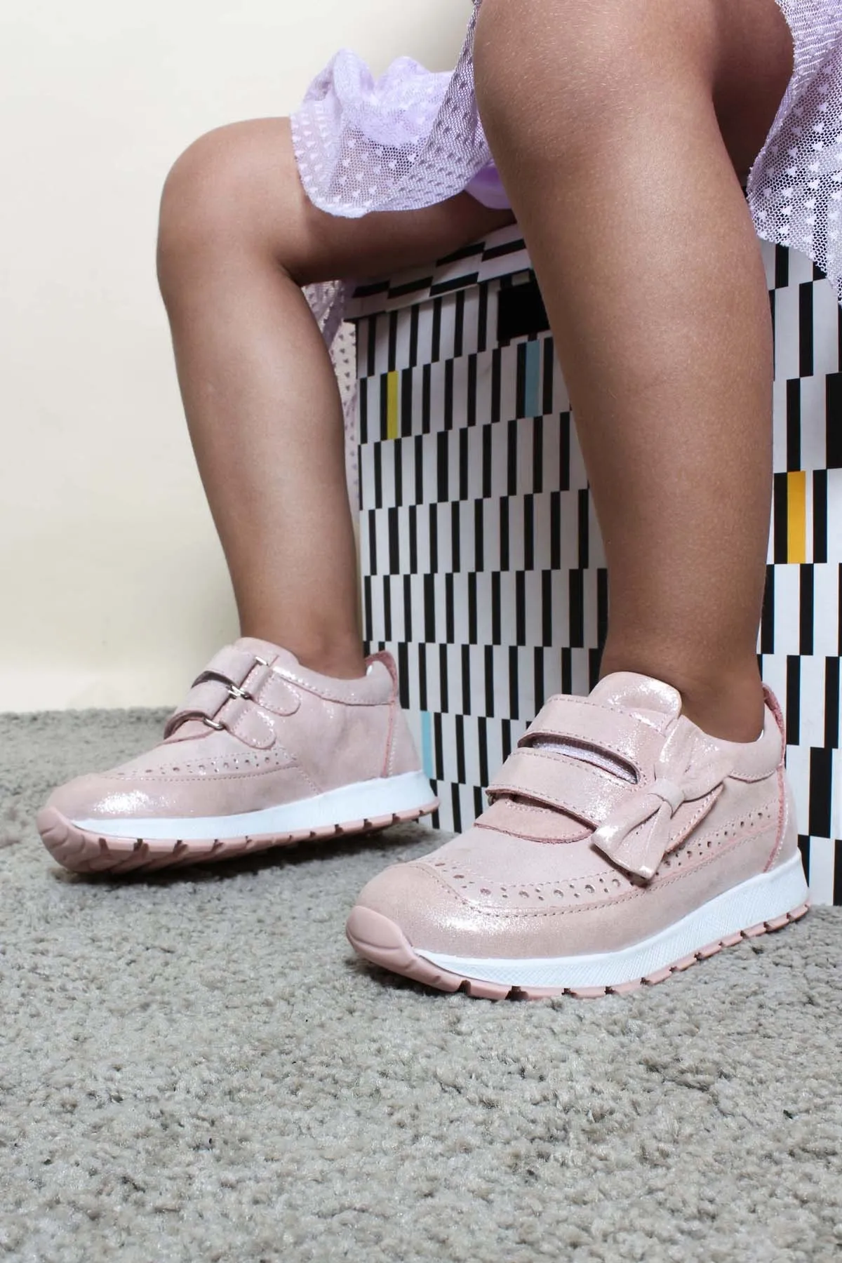 Hakiki Deri  Kız Çocuk Sneaker Ayakkabı 837pa03