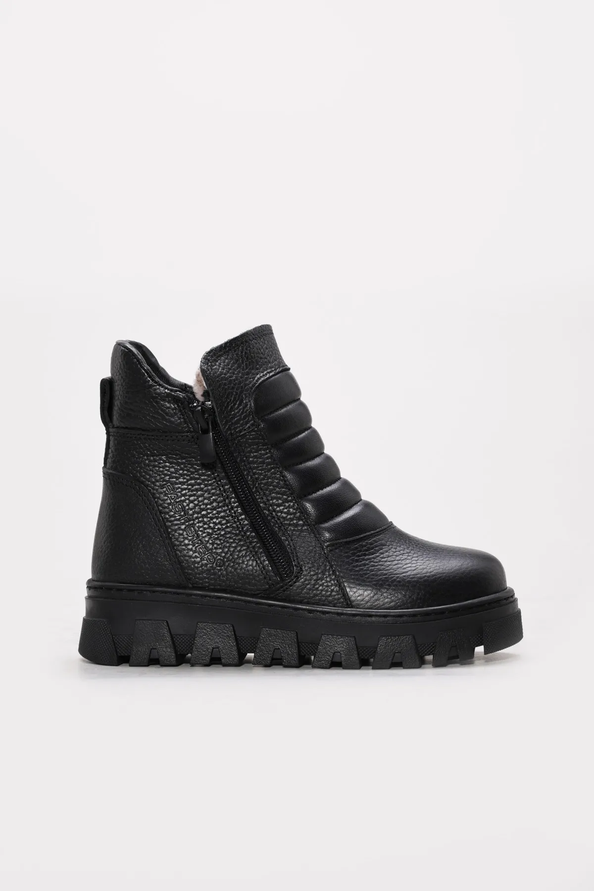 Hakiki Deri Kürklü  Unisex Klasik Bot 770kxa260wx