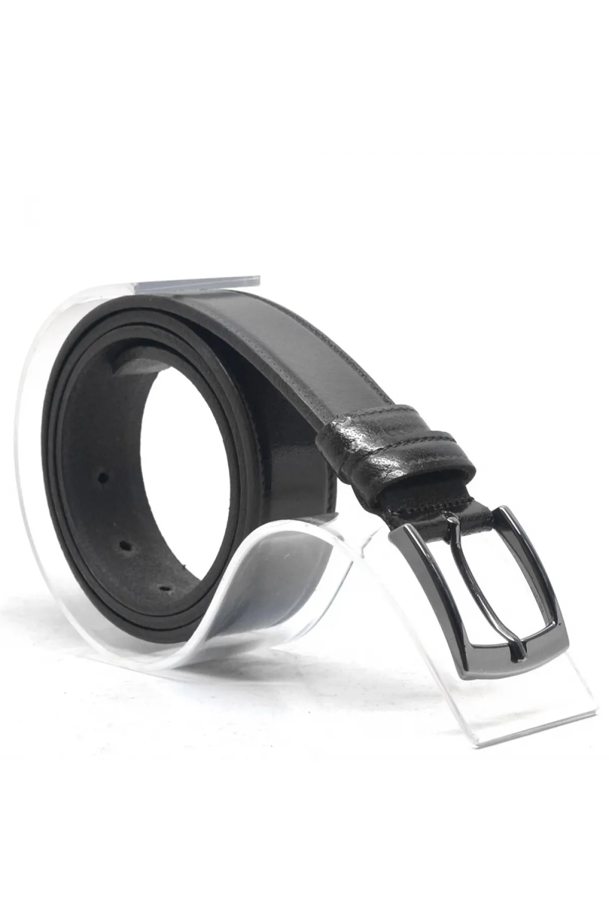 Hakiki Deri Siyah Casual Erkek Çocuk Kemer