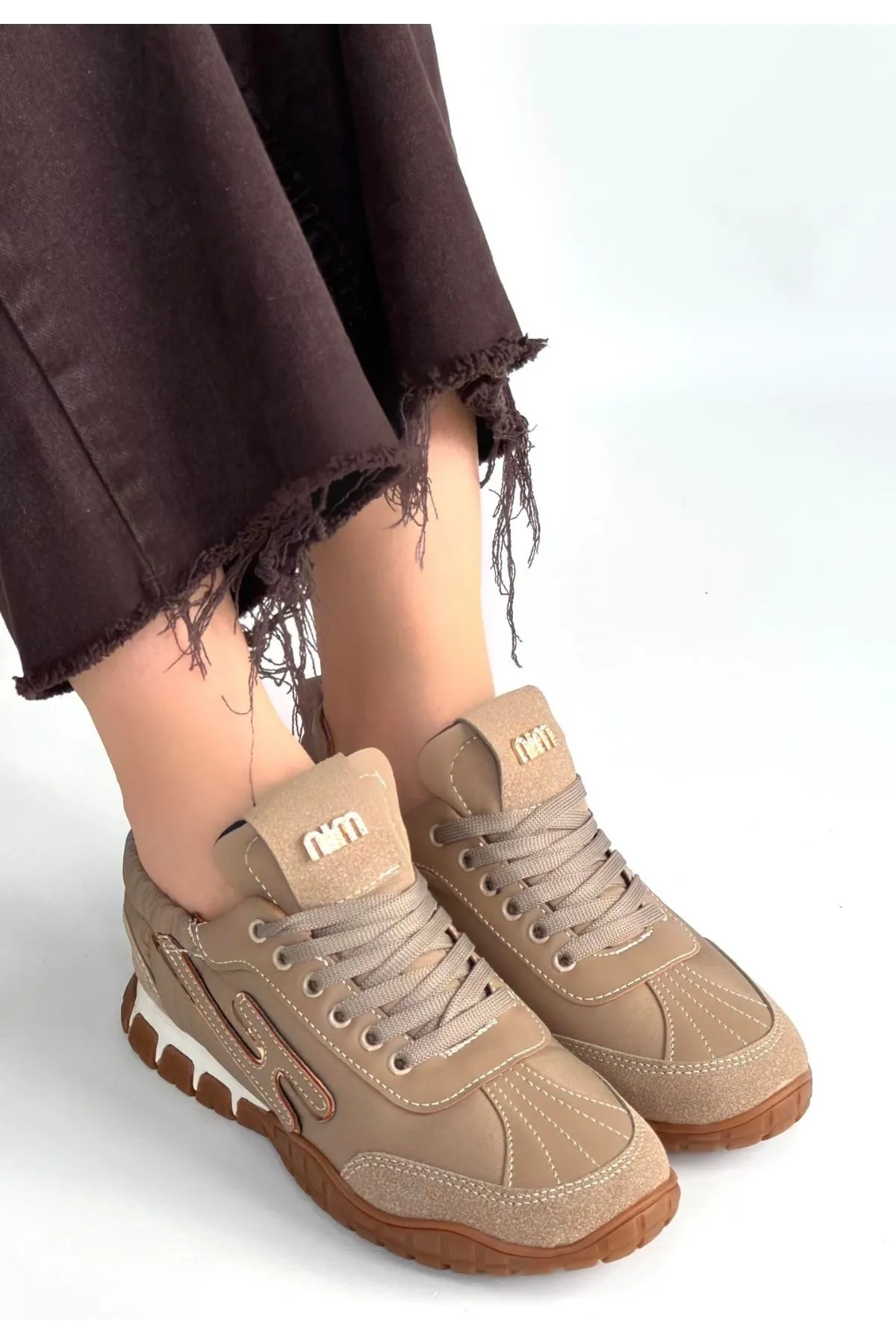 Huer Vizon Nubuk Bağcıklı Spor Ayakkabı