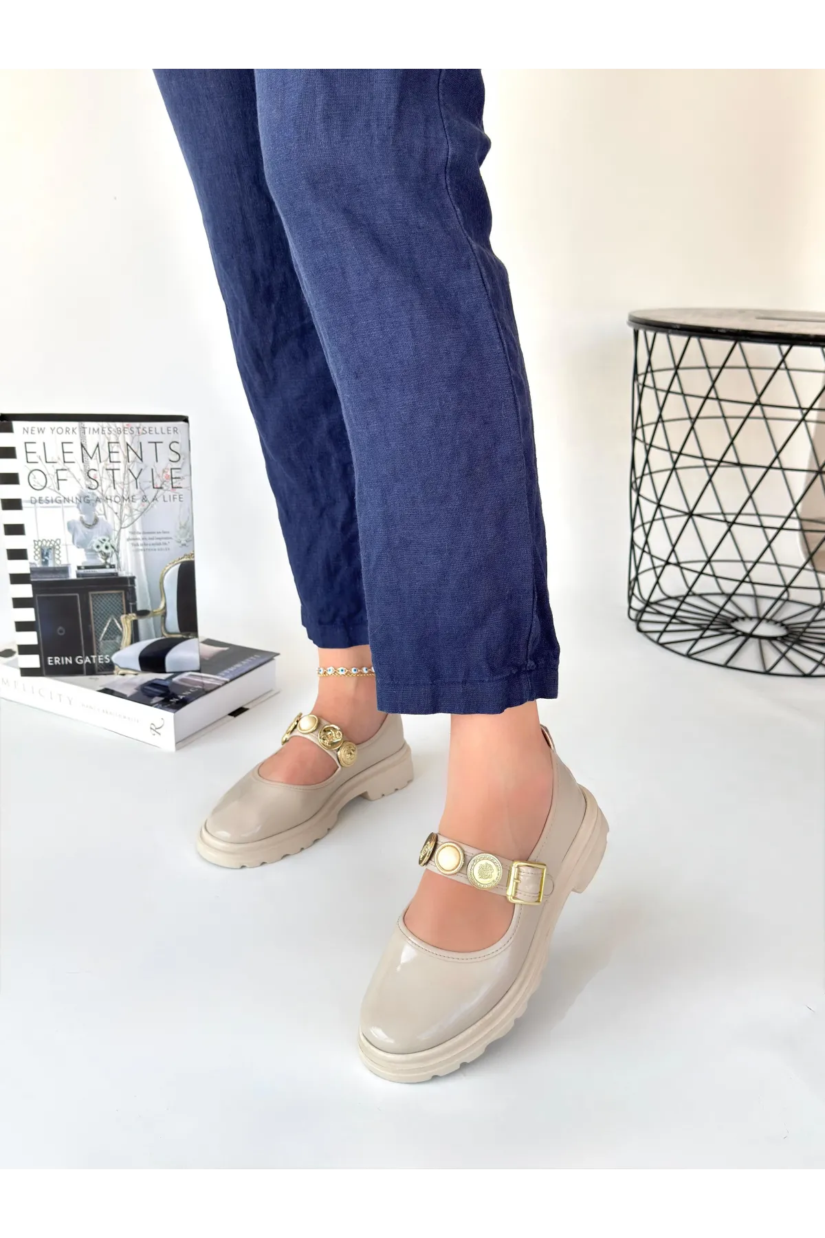 Okira Bej Rugan Oxford Ayakkabı