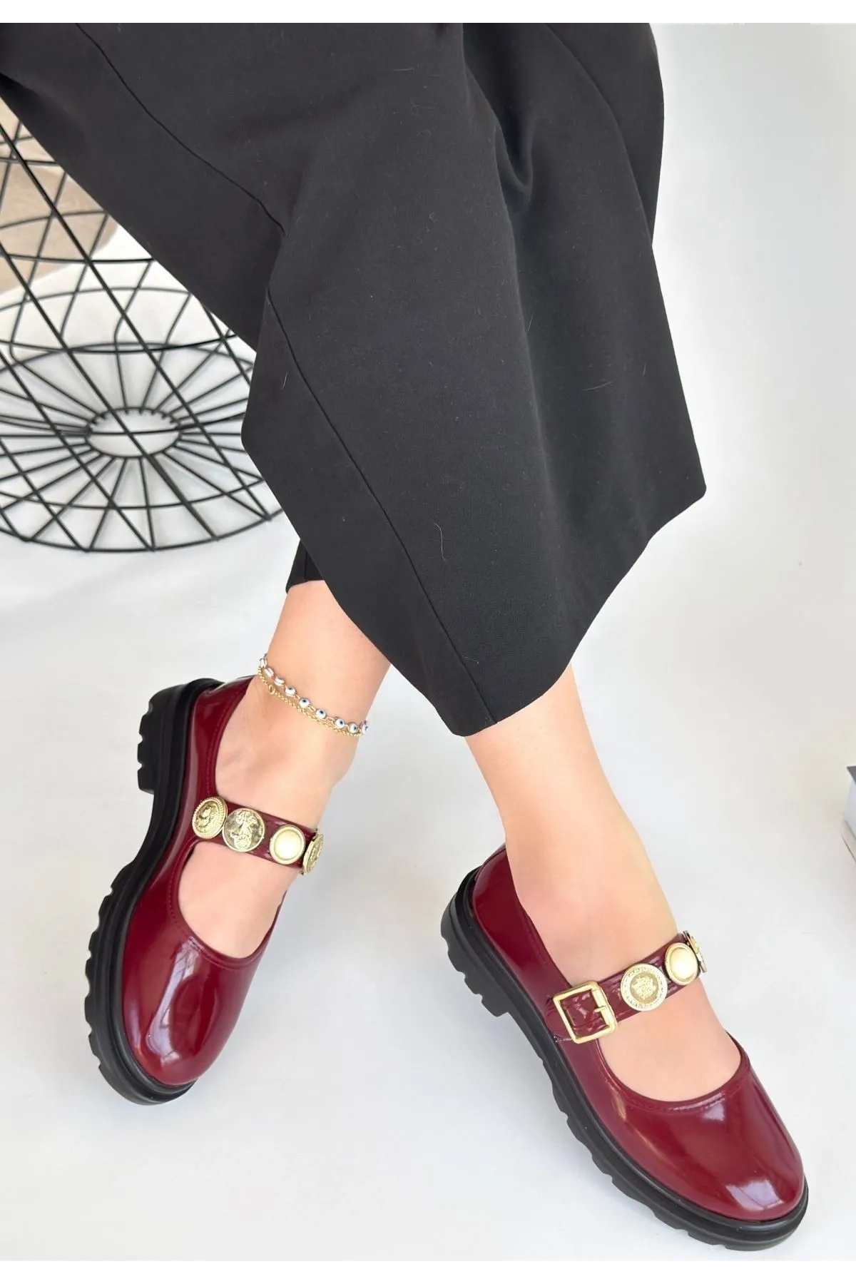 Okira Bordo Rugan Oxford Ayakkabı