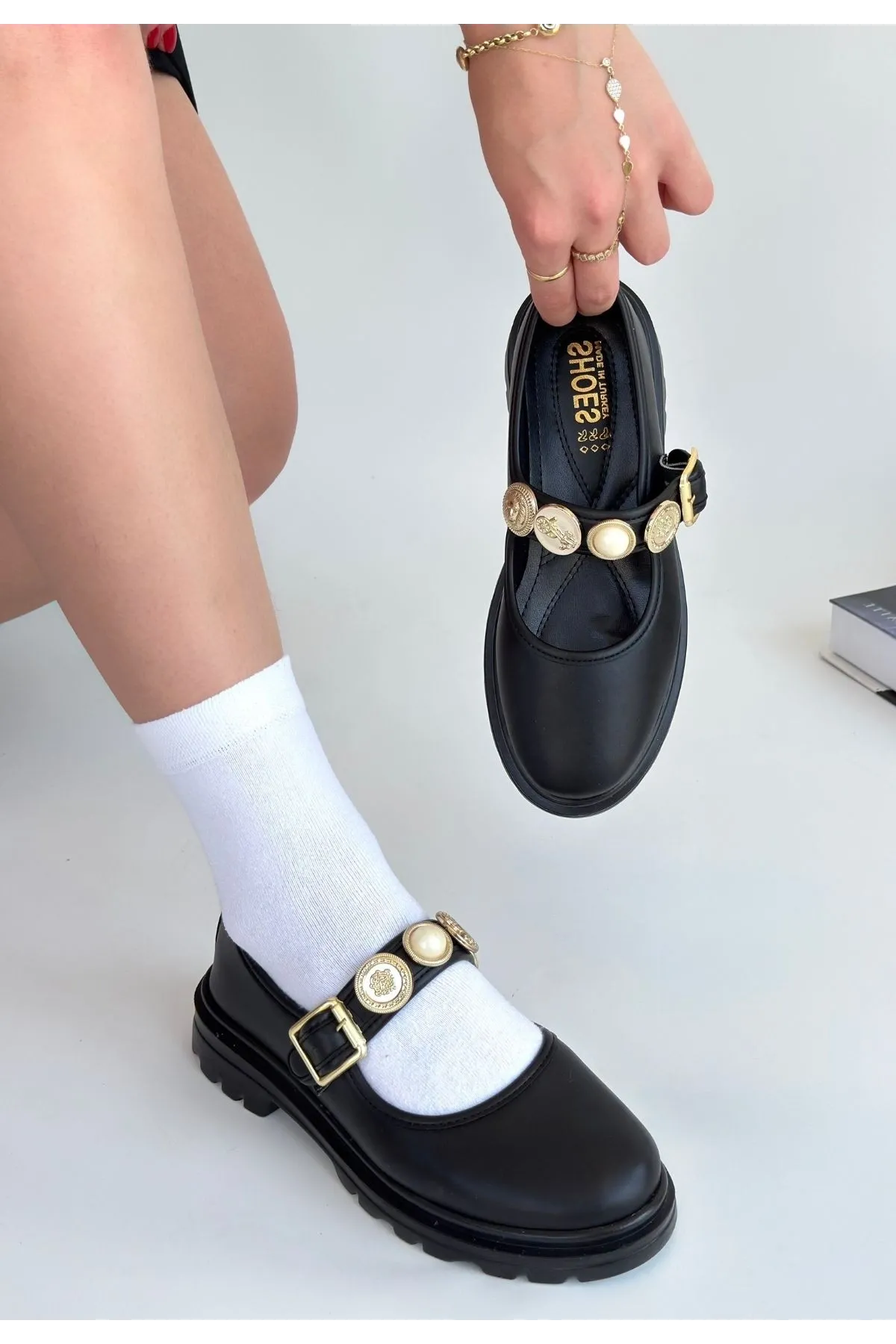 Okira Siyah Cilt Oxford Ayakkabı