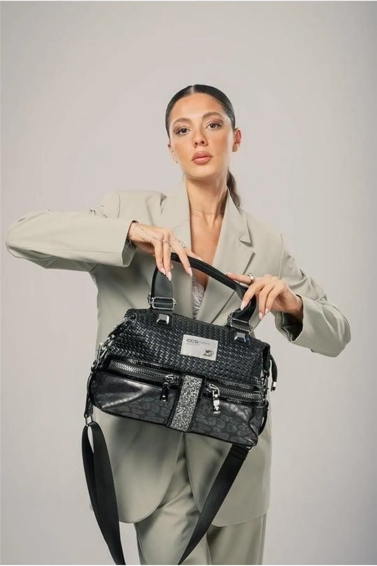 Olwa Siyah Cilt Kol Ve Omuz Çantası