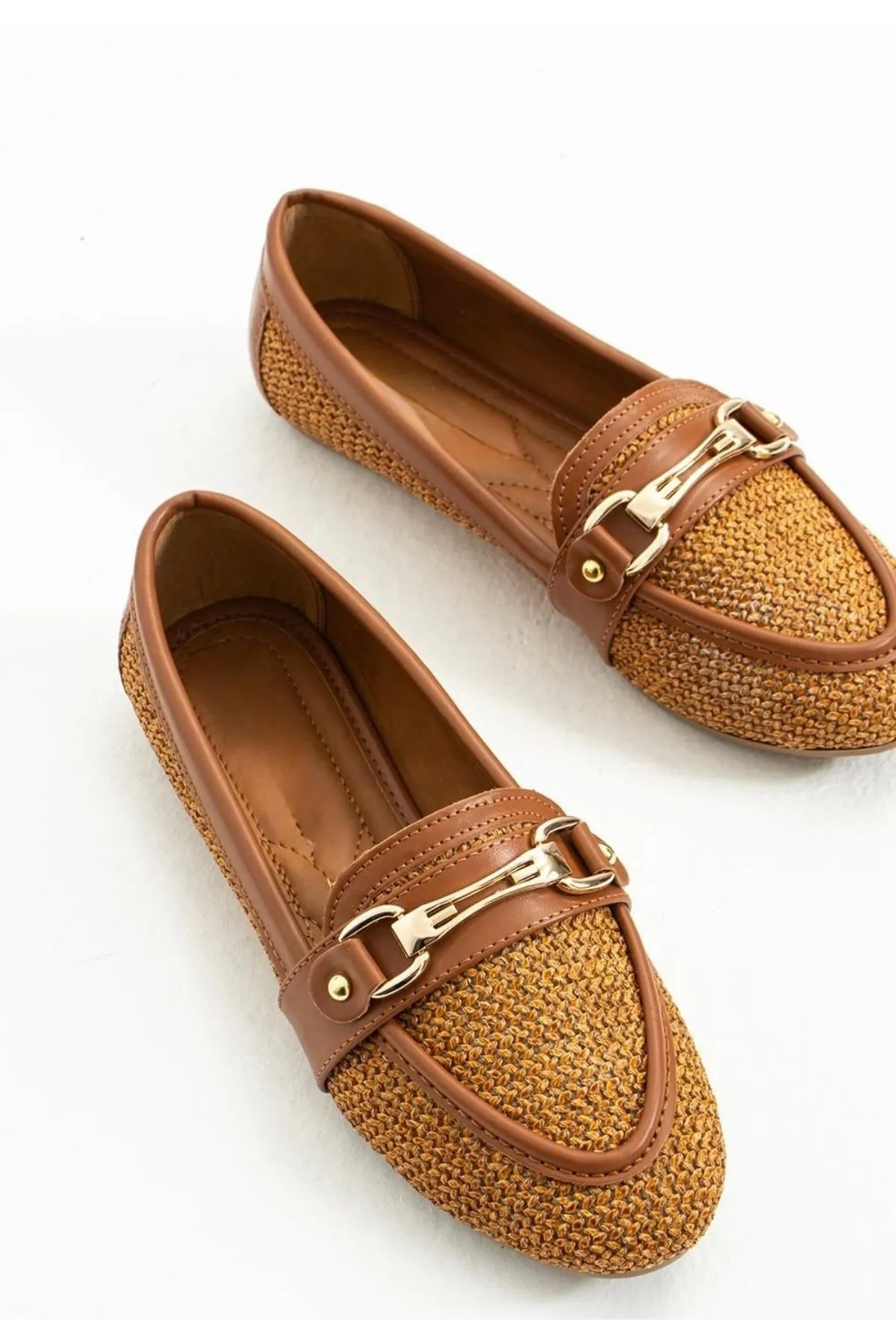 Rain Taba Cilt Babet Ayakkabı