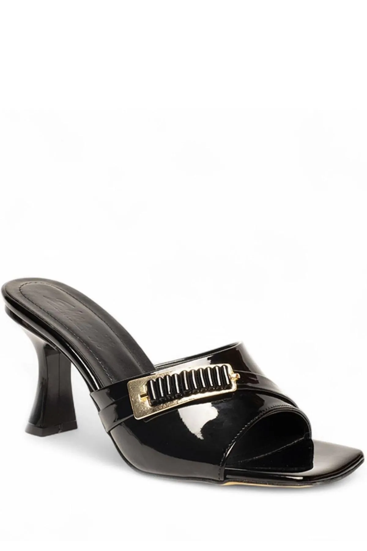 Sief Siyah Rugan Topuklu Terlik