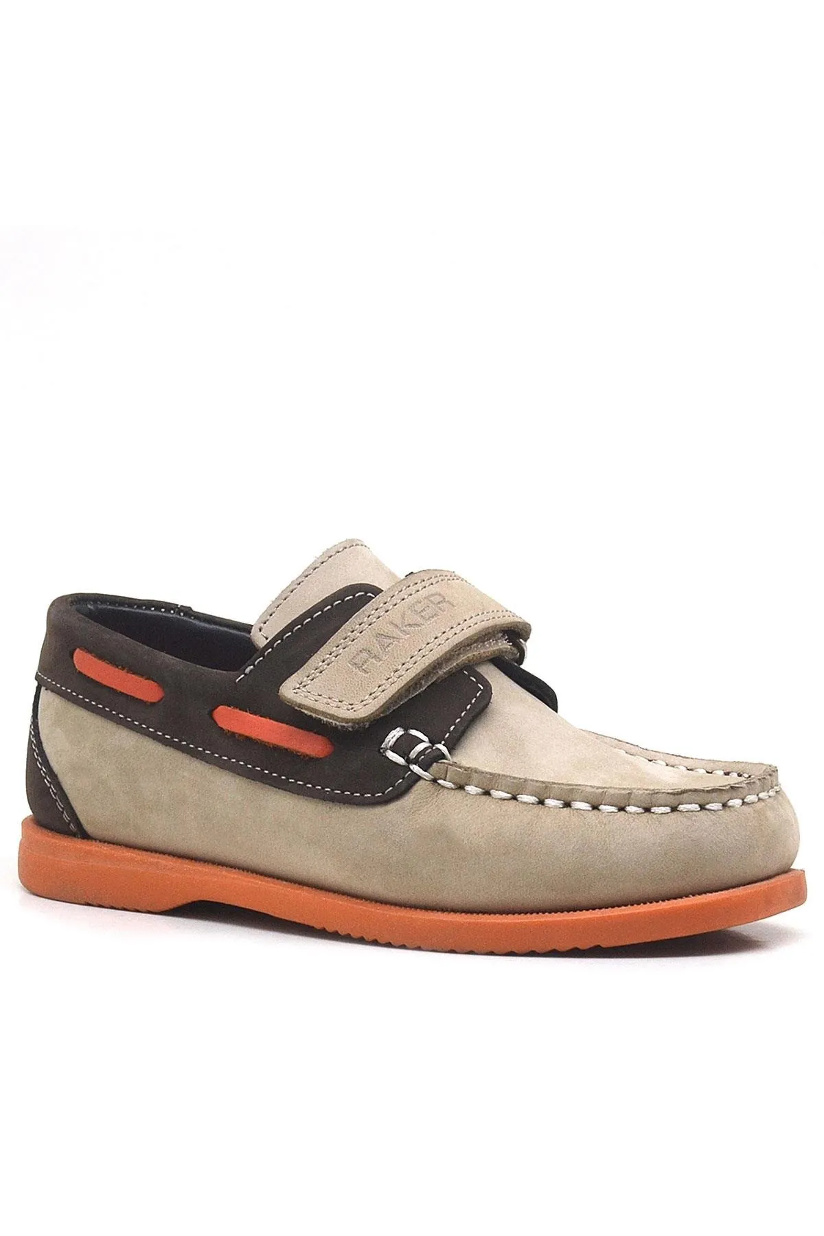 Simurg Hakiki Deri Kum Kahve Günlük Erkek Çocuk Ayakkabı