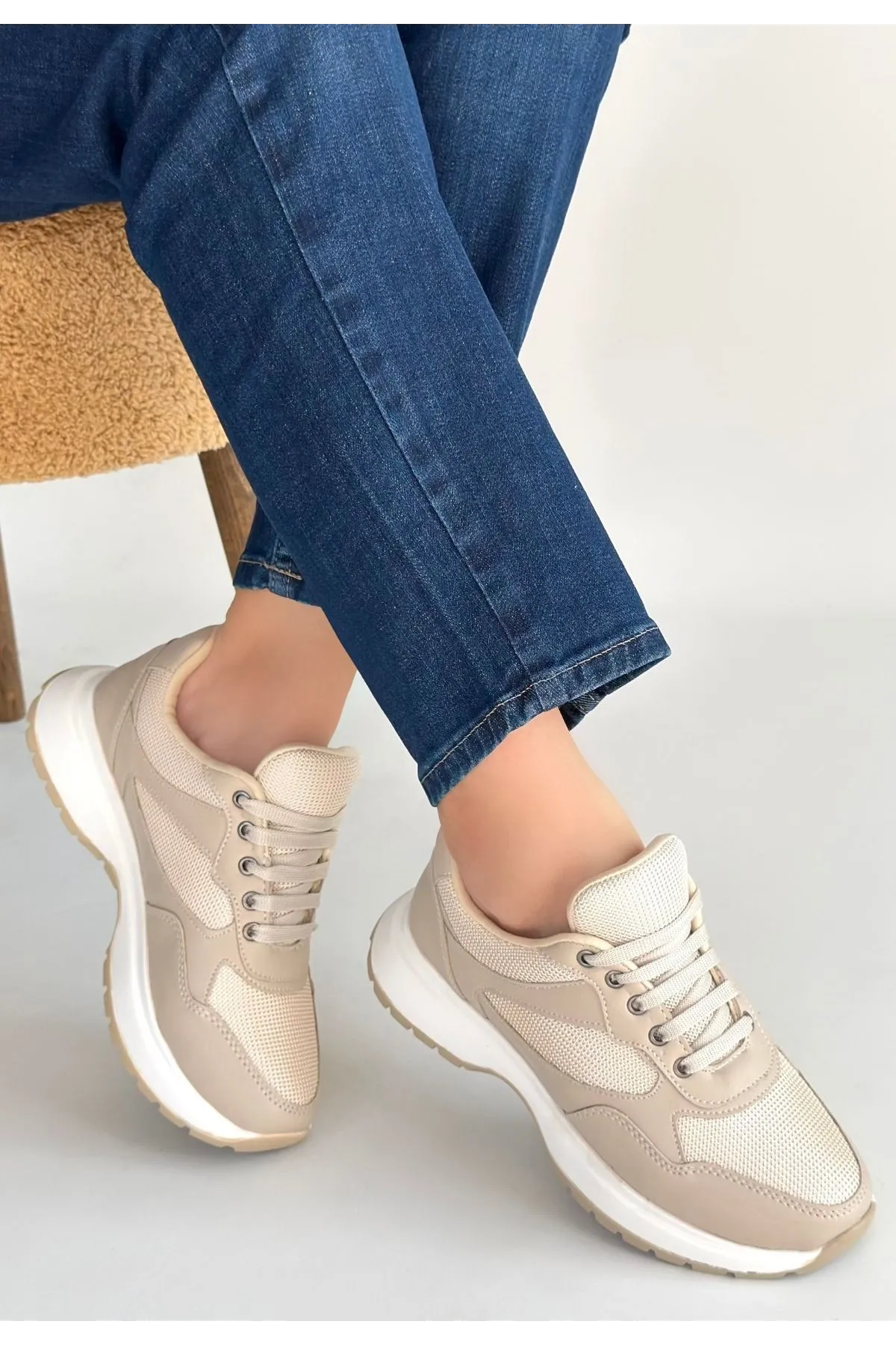 Slar Vizon Cilt Bağcıklı Spor Ayakkabı