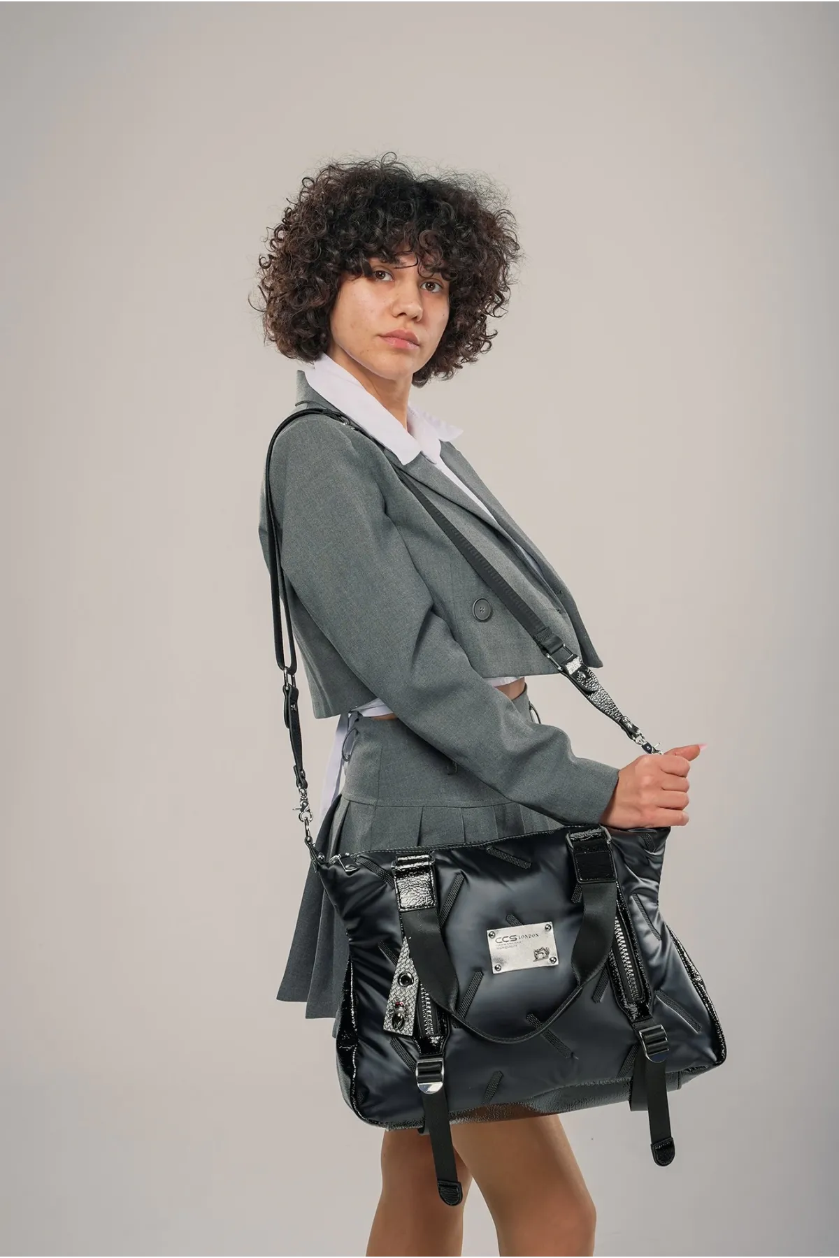 Tiven Siyah Cilt Omuz Ve Kol Çantası