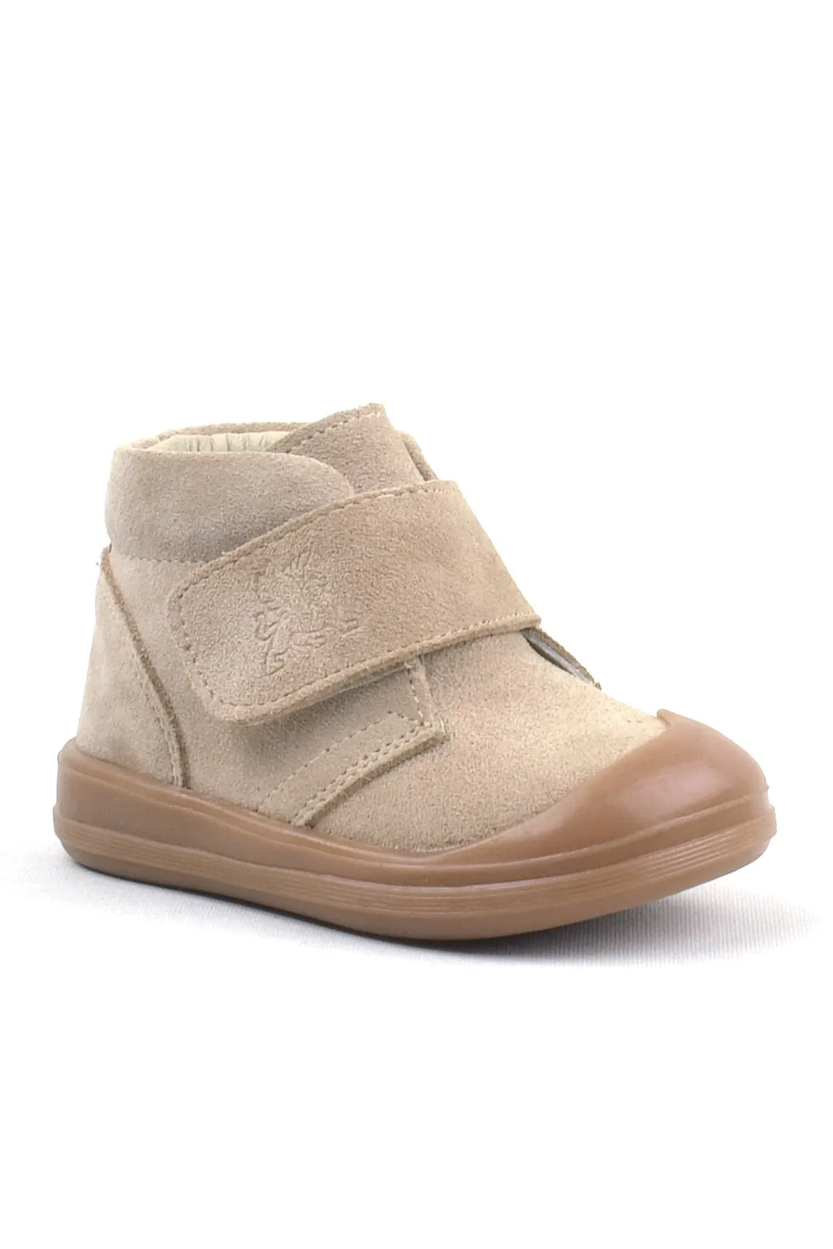 Yoohoo Hakiki Deri Vizon Cırtlı Unisex Bebek Bot