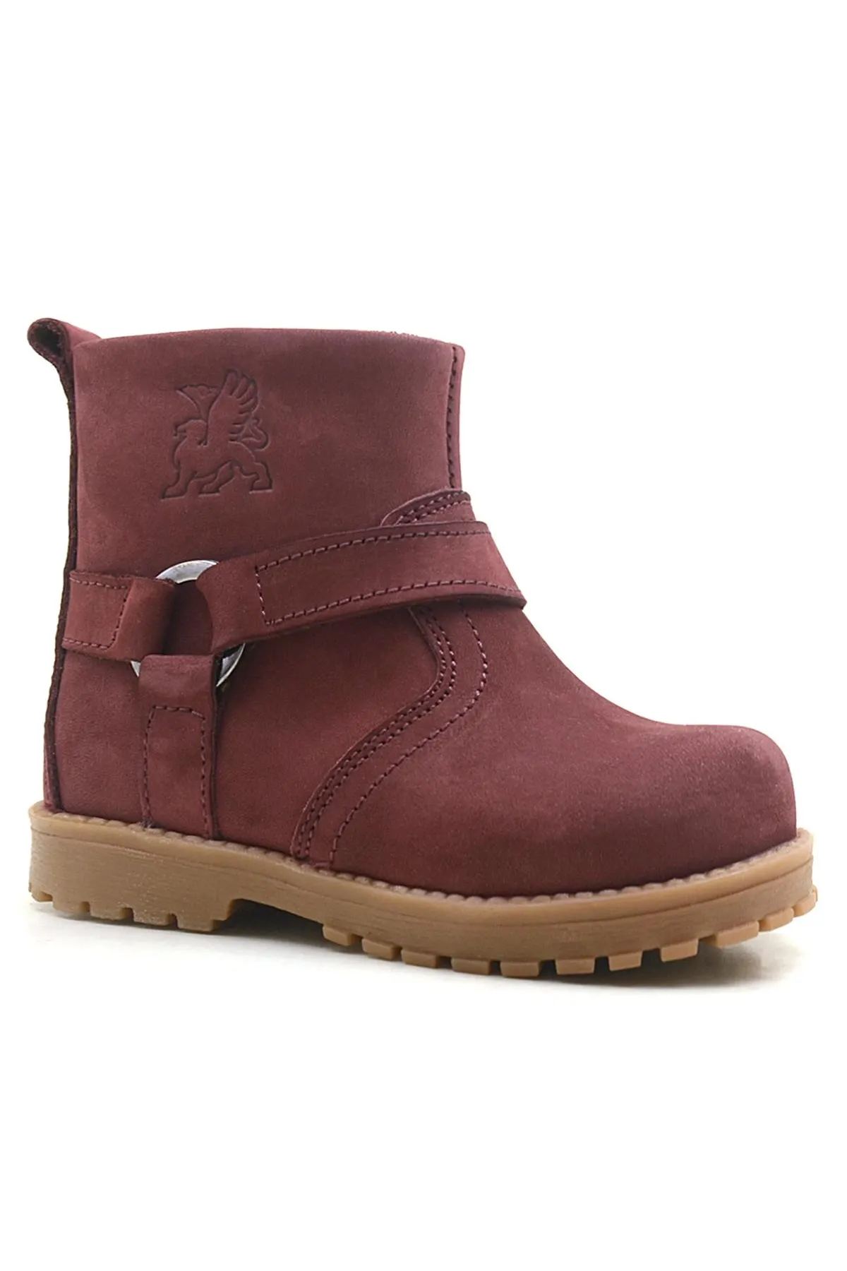 Chiron Hakiki Deri Fermuarlı Kürklü Unisex Bebek Bot