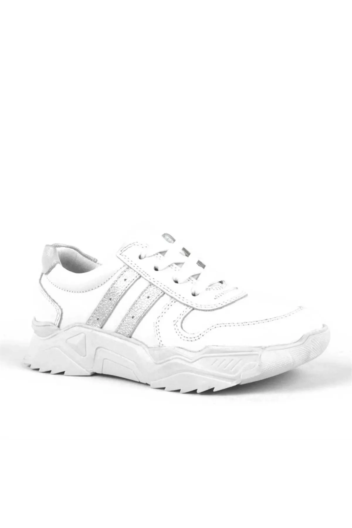 Hakiki Deri Kız Çocuk Sneakers Ayakkabı