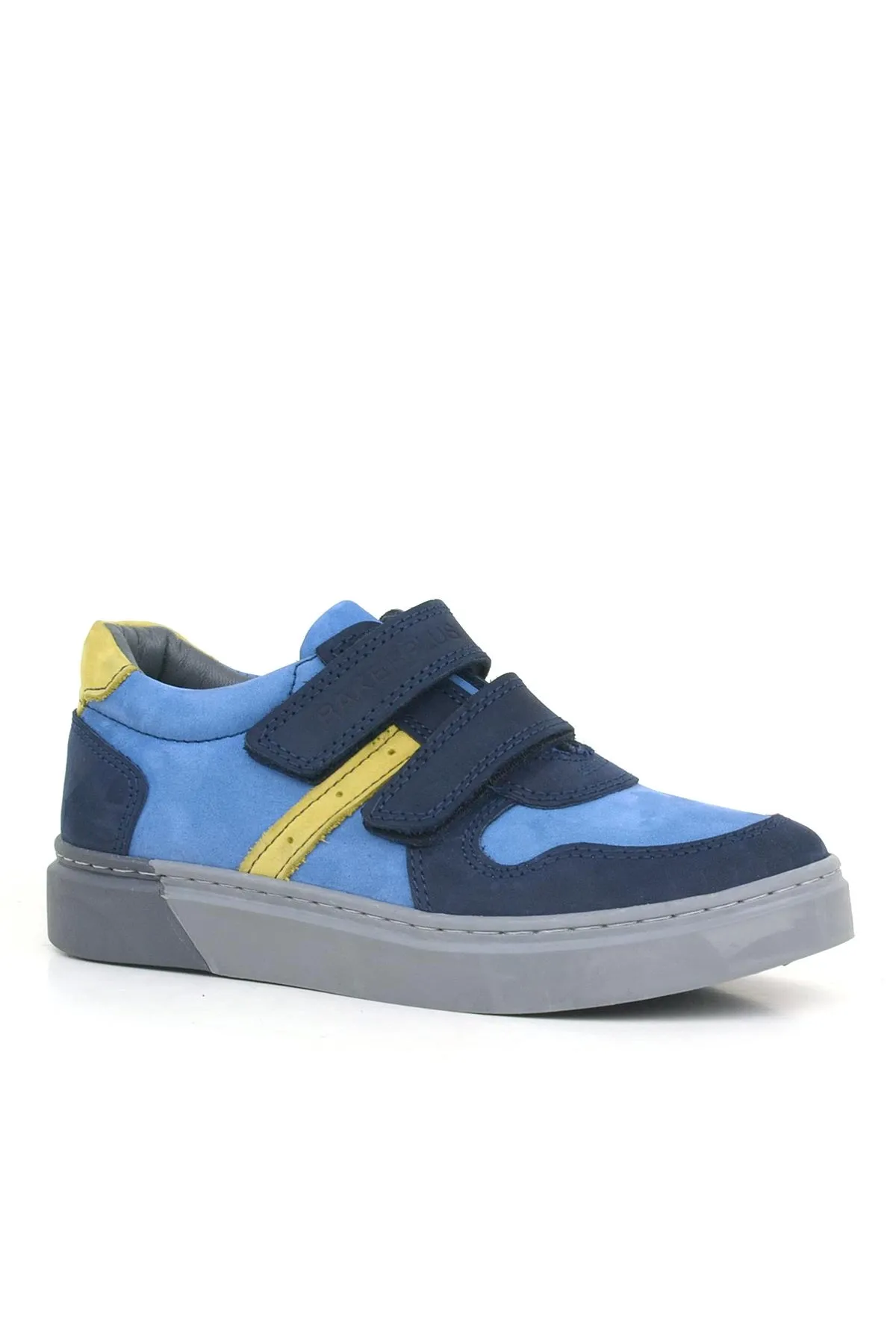 Hakiki Deri Lacivert Cırtlı Erkek Çocuk Spor Ayakkabı