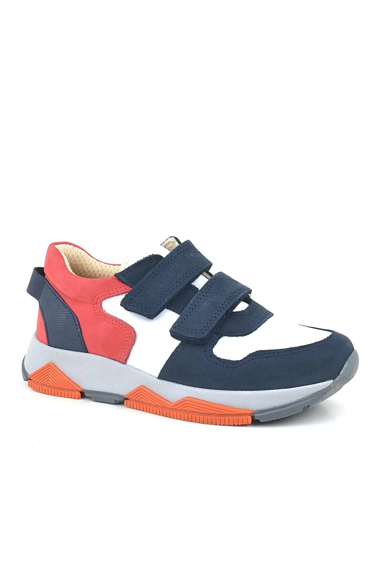 Hakiki Deri Lacivert Çocuk Sneakers Spor Ayakkabı