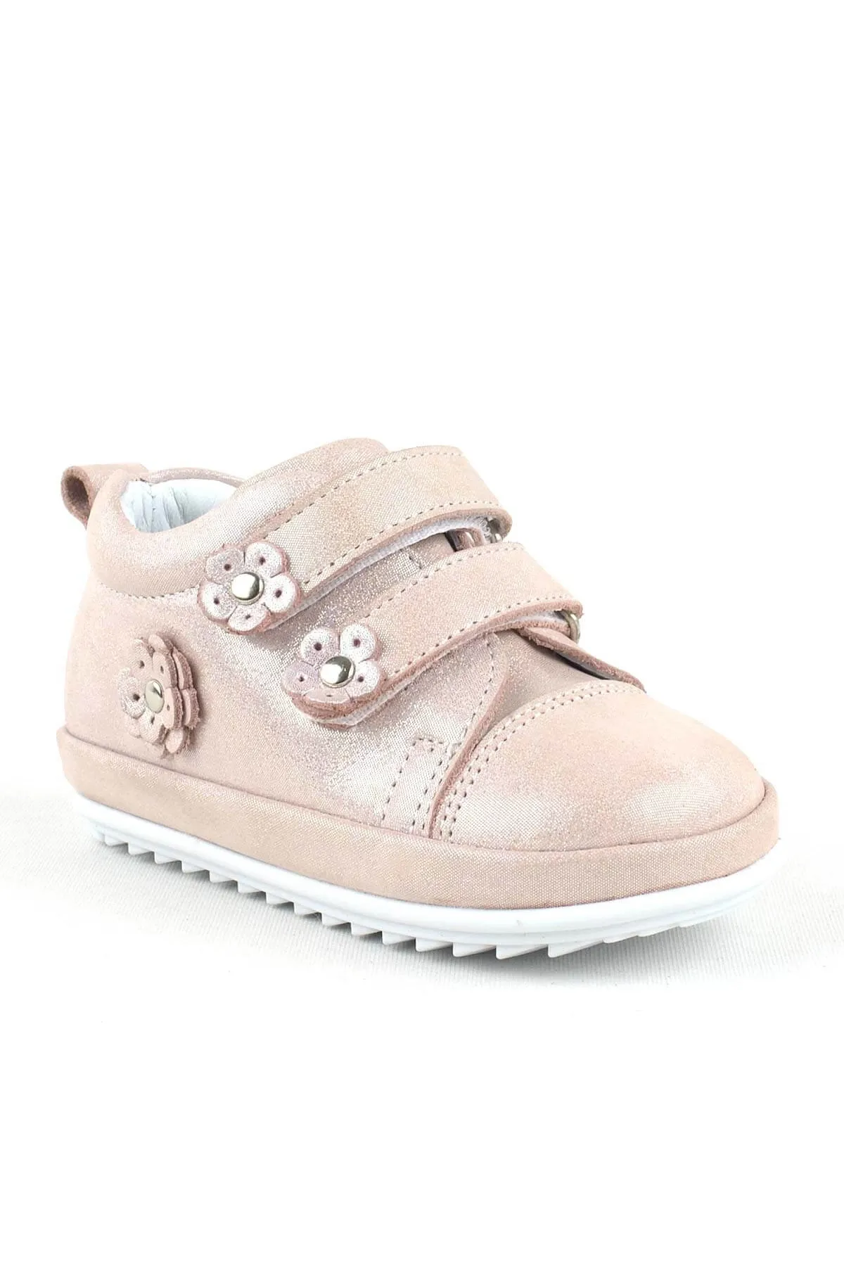 Limpo Hakiki Deri Pudra Anatomik Kız Bebek İlk Adım Ayakkabısı
