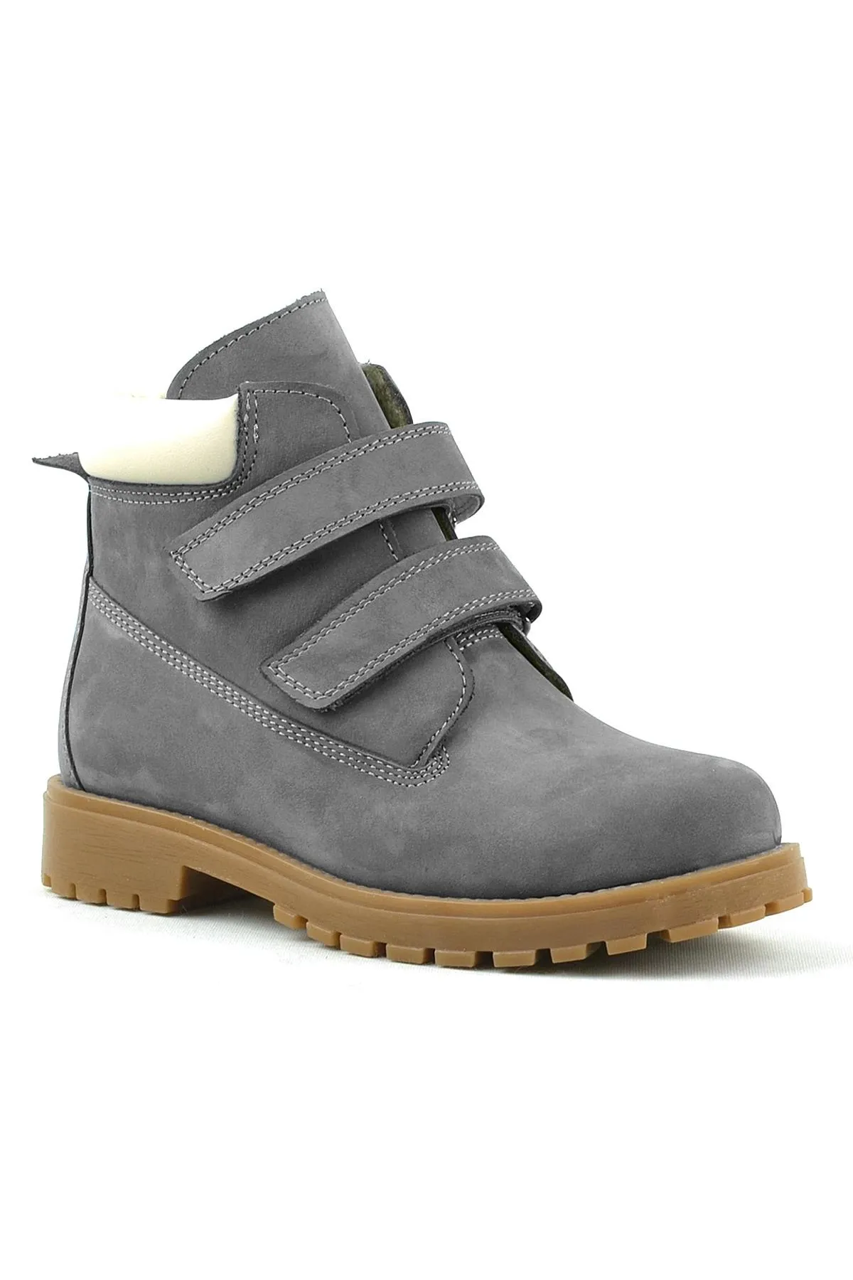 Neson Hakiki Deri Gri Cırtlı Çocuk Bot