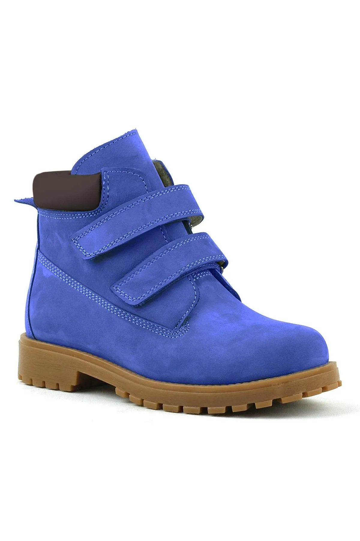 Neson Hakiki Deri Koyu Mavi Cırtlı Çocuk Bot