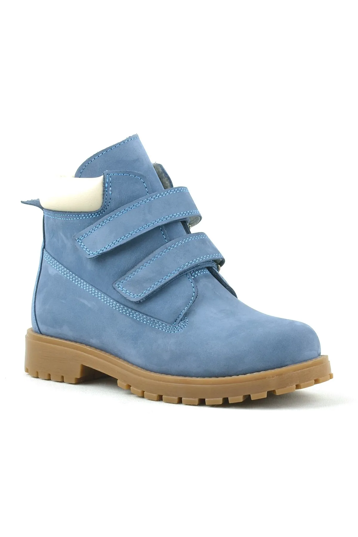 Neson Hakiki Deri Mavi Cırtlı Çocuk Bot