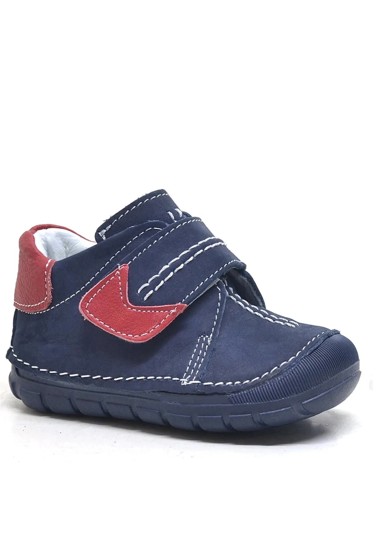 Popeye Hakiki Deri Lacivert İlk Adım Unisex Bebek Ayakkabısı