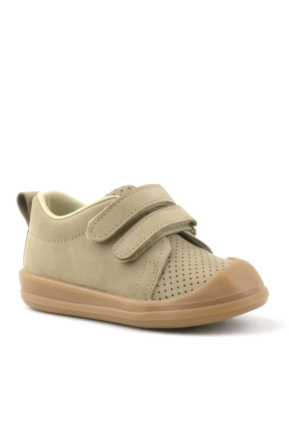 Sonic Hakiki Deri Vizon Cırtlı Anatomik Bebek Spor Ayakkabı Sneaker