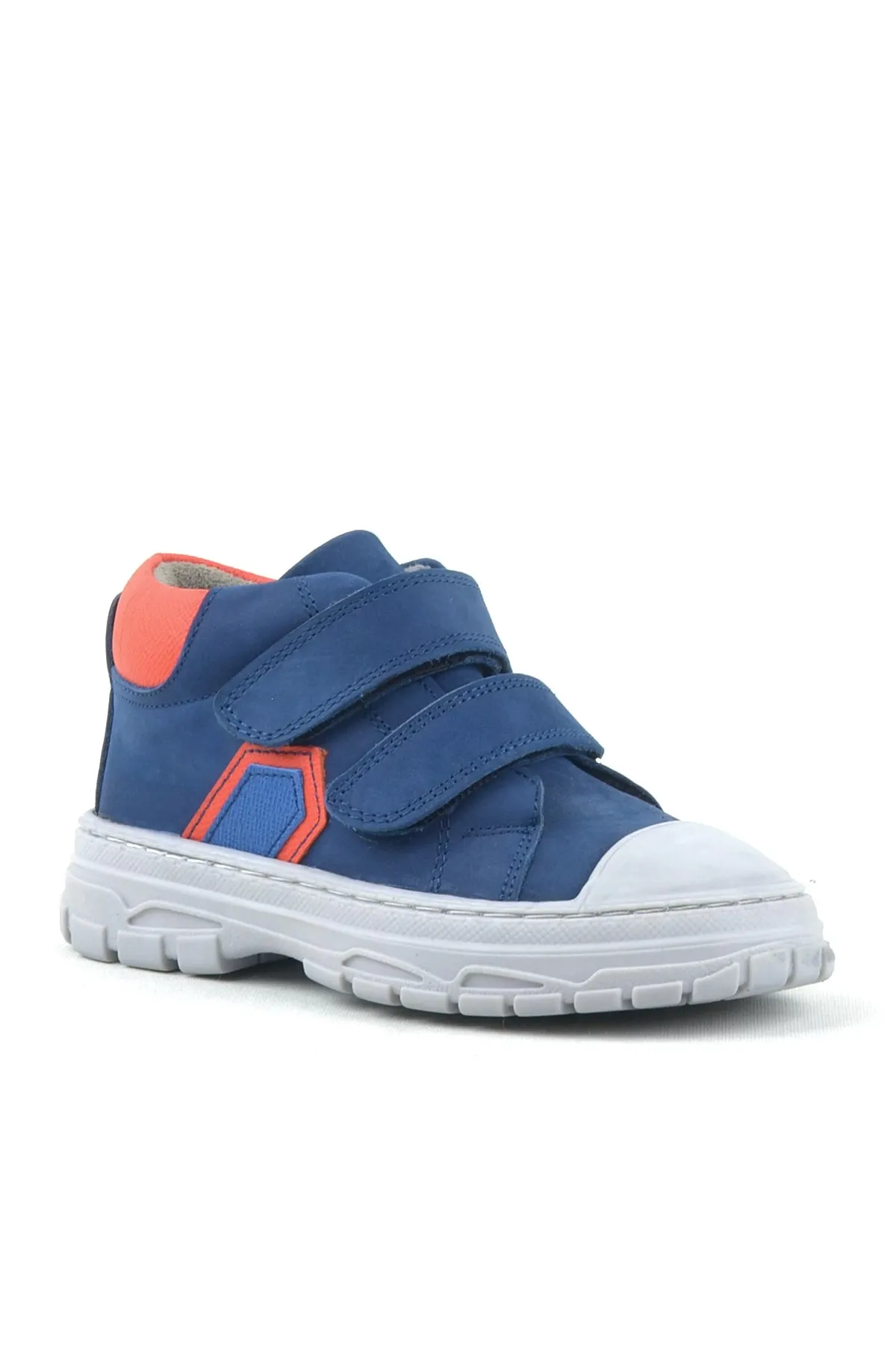 Tails Hakiki Deri Lacivert Cırtlı Çocuk Spor Bot