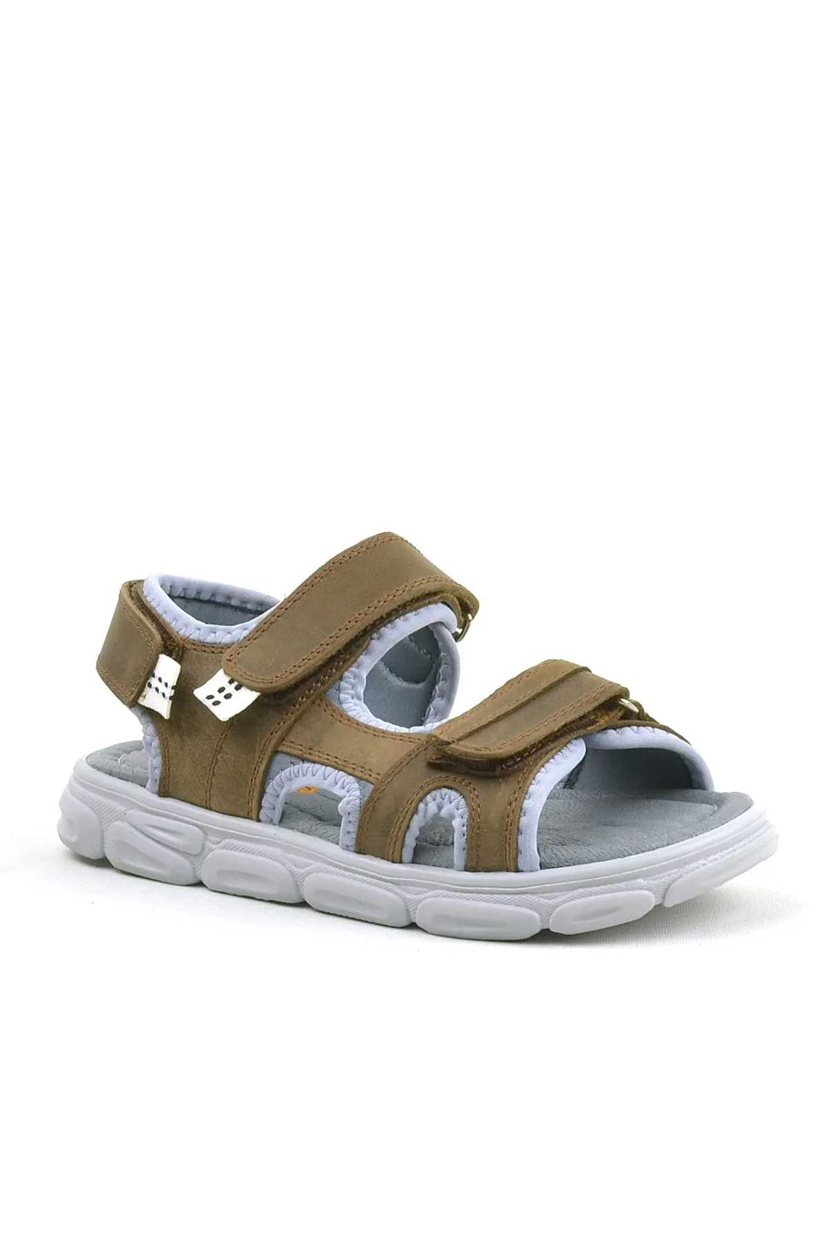 Wisps Hakiki Deri Kum Kamuflaj Çocuk Sandalet