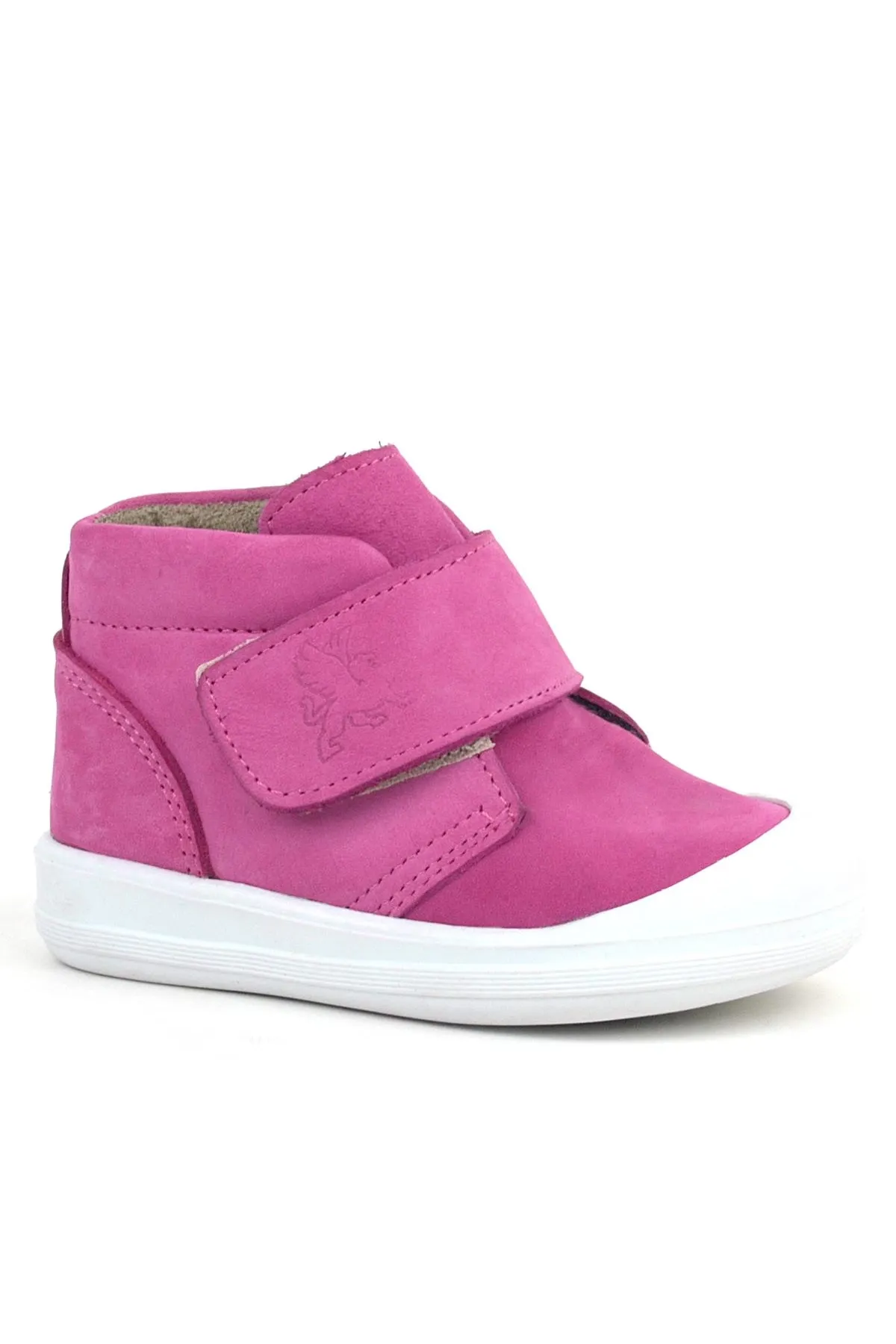 Yoohoo Hakiki Deri Pembe Beyaz Cırtlı Kız Bebek Bot