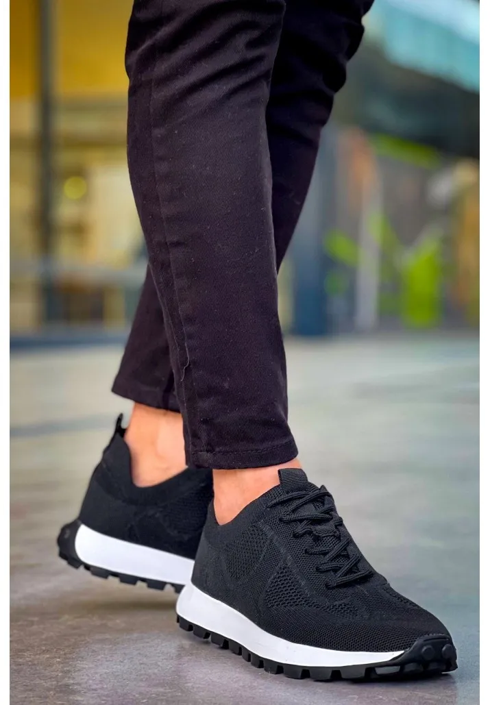 Ch2409 - Triko Erkek Ayakkabı Sıyah