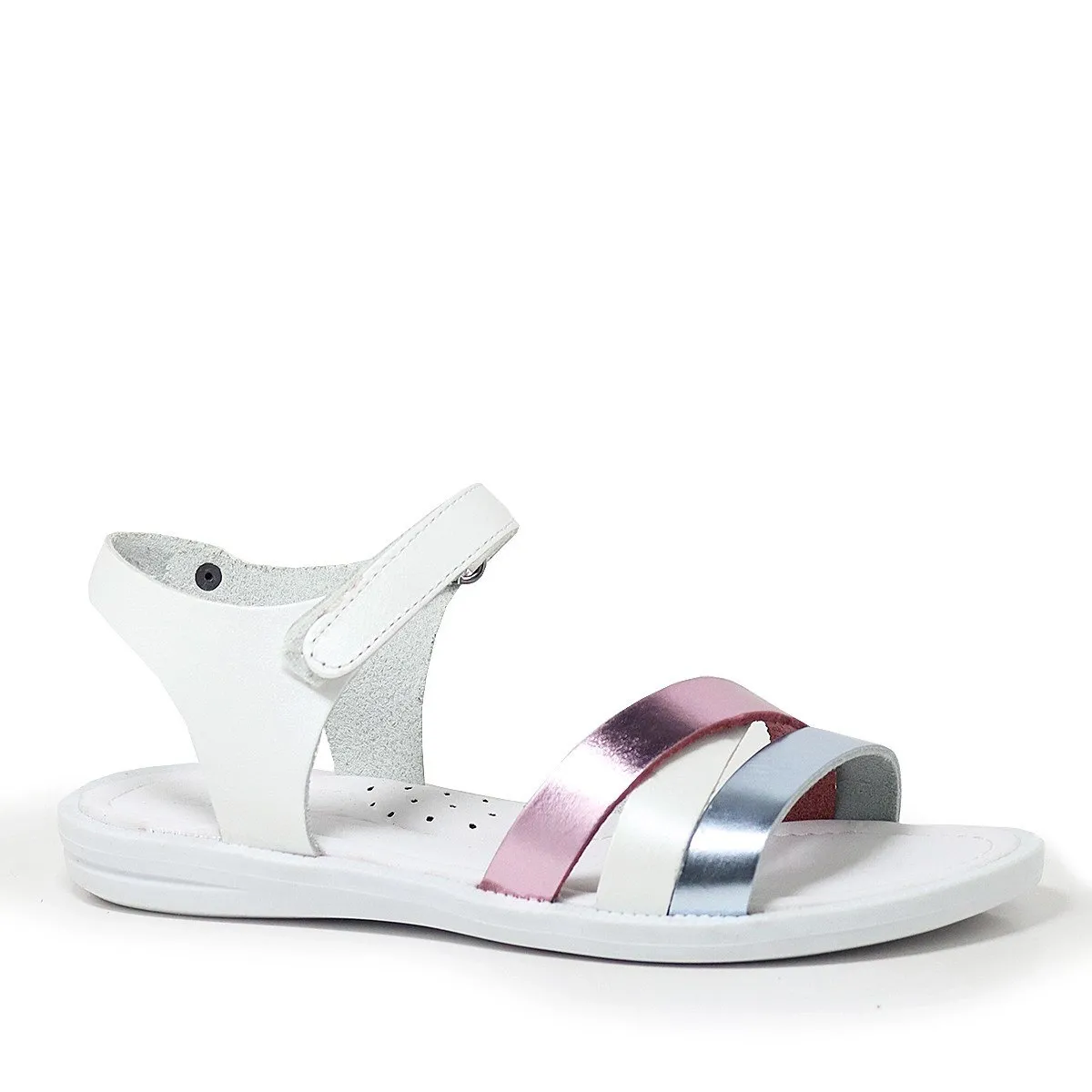 Artico Alexia Hakiki Deri Vaketa Beyaz Kız Çocuk Sandalet