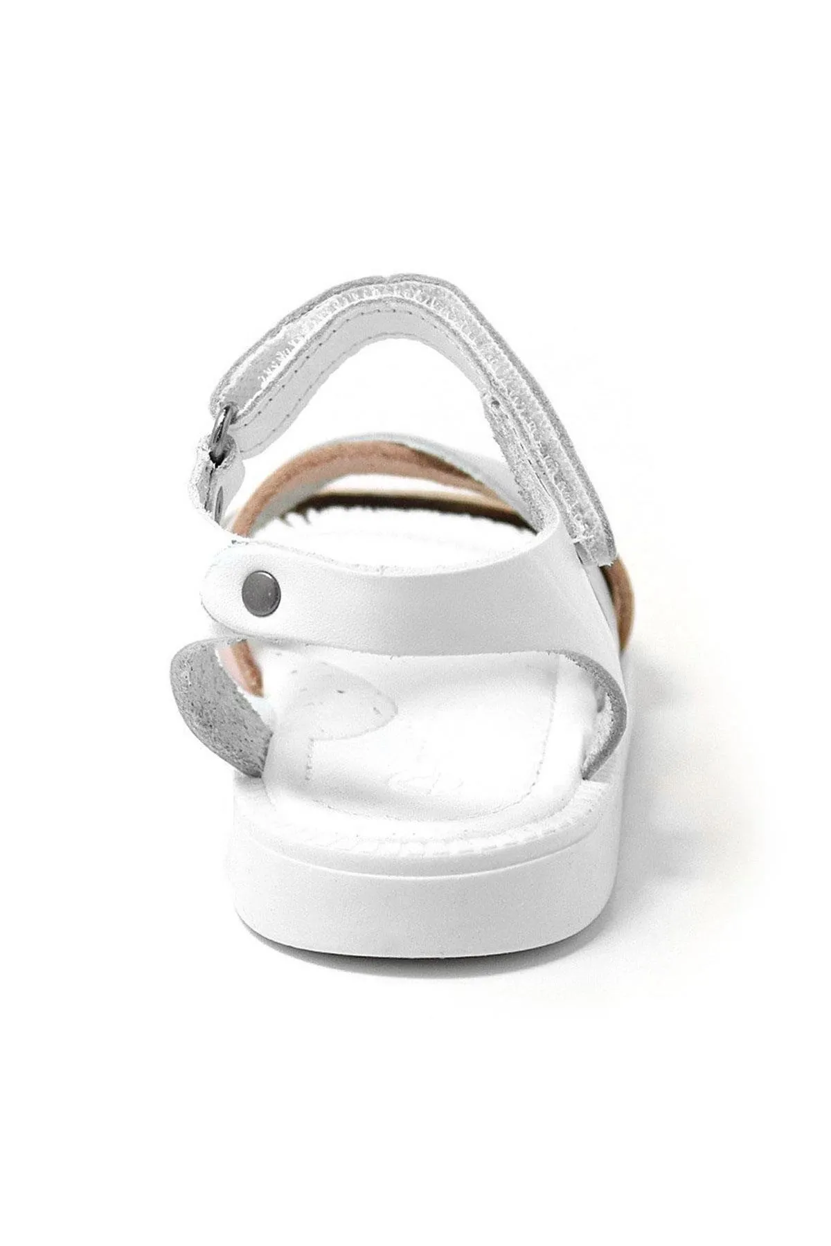 Artico Alexia Hakiki Deri Vaketa Pembe Beyaz Kız Çocuk Bebek Sandalet