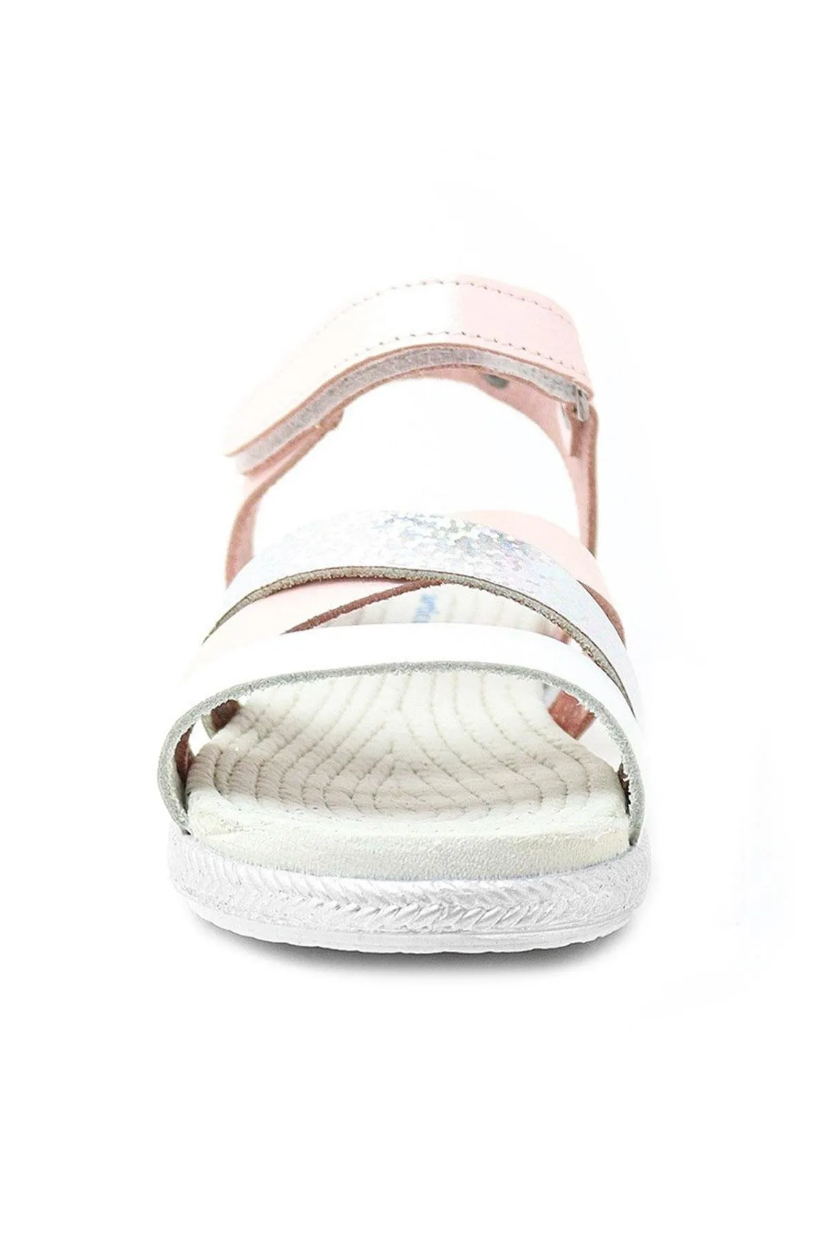 Artico Alexia Hakiki Deri Vaketa Pembe Kız Bebek Sandalet