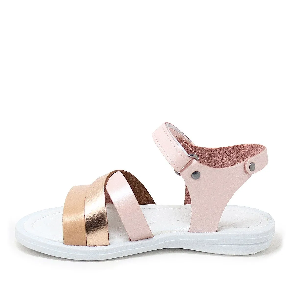 Artico Alexia Hakiki Deri Vaketa Pudra Pembe Kız Çocuk Sandalet