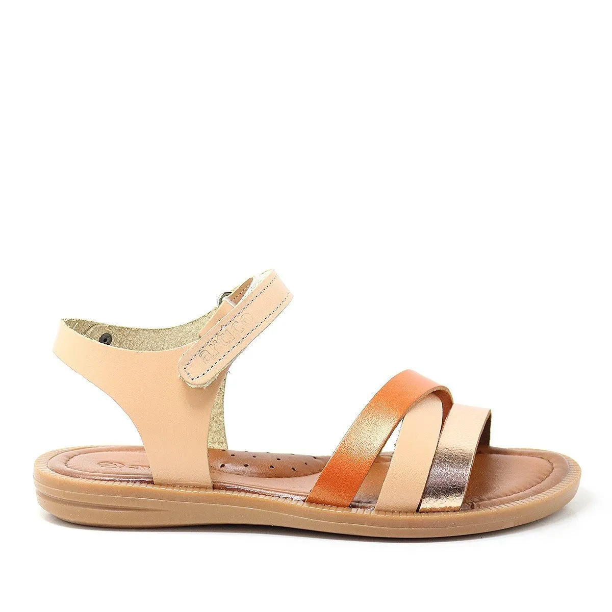 Artico Alexia Hakiki Deri Vaketa Taba Kız Çocuk Sandalet