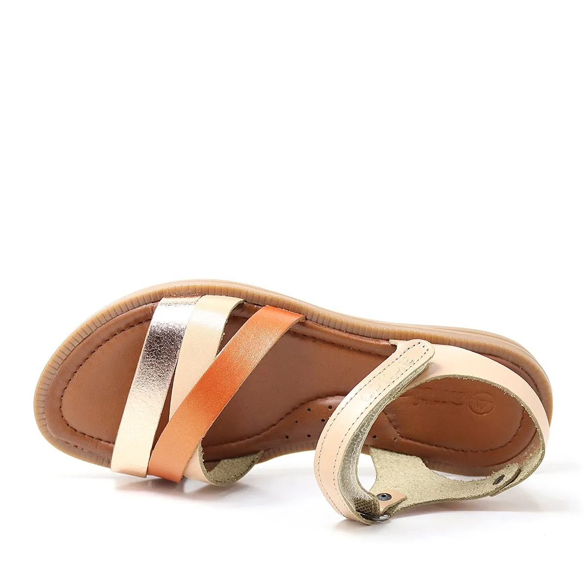 Artico Alexia Hakiki Deri Vaketa Taba Kız Çocuk Sandalet