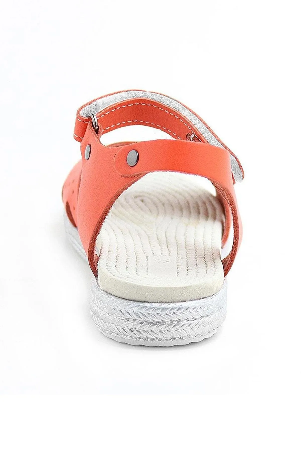 Artico Cariny Hakiki Deri Turuncu Kız Bebek Çocuk Sandalet