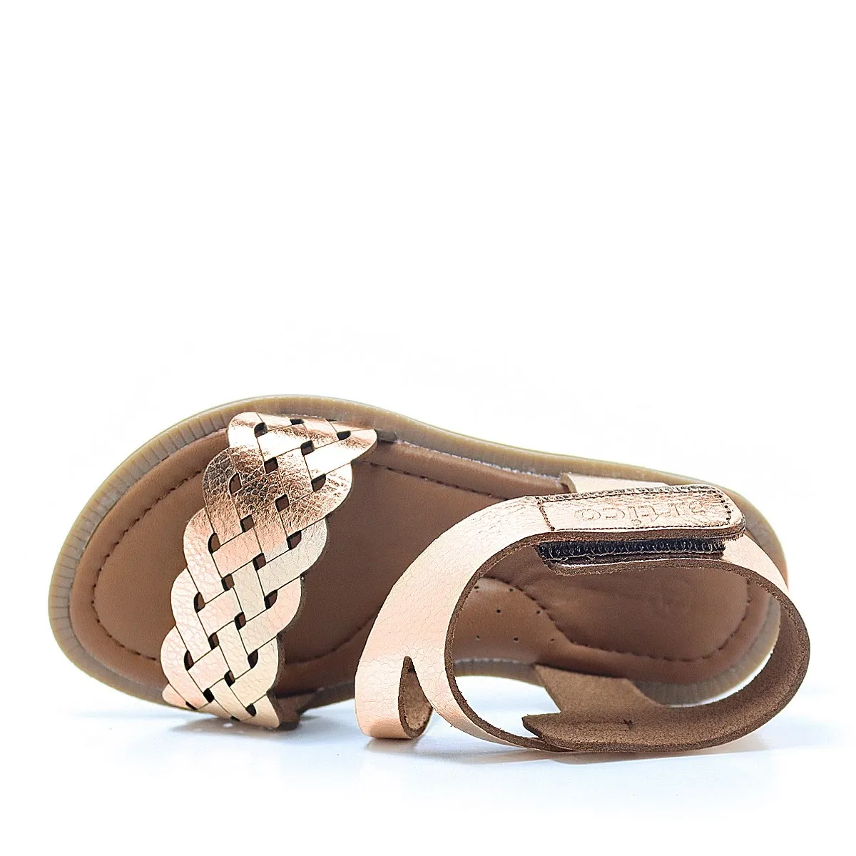 Artico Etoile Hakiki Deri Bakır Rengi Vaketa Kız Çocuk Sandalet