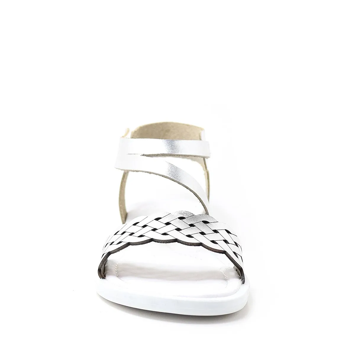 Artico Etoile Hakiki Deri Vaketa Gümüş Gri Kız Çocuk Sandalet