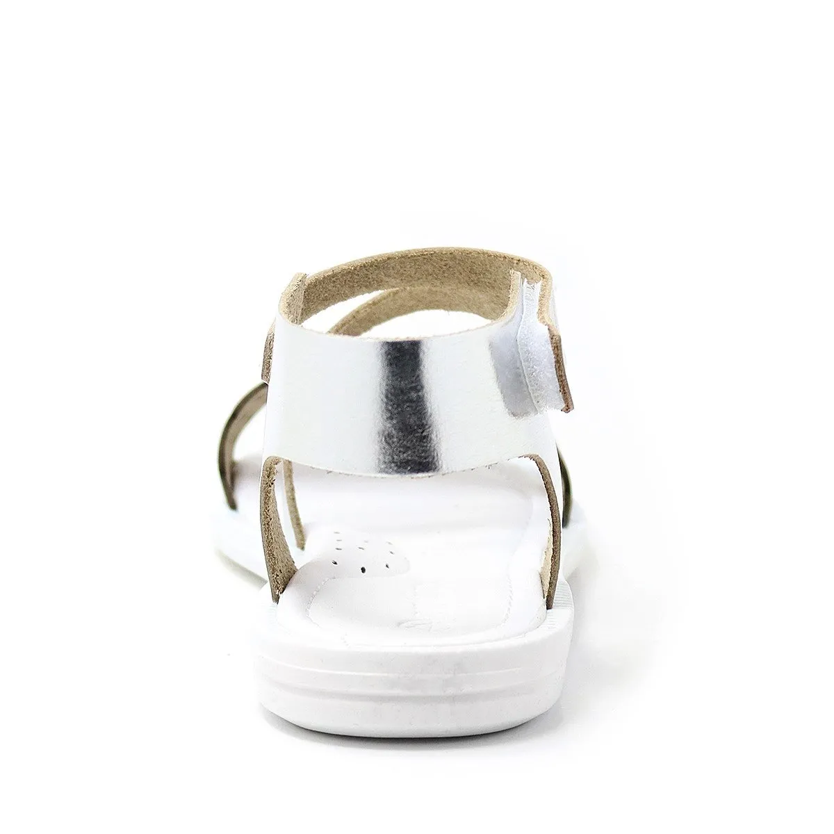 Artico Etoile Hakiki Deri Vaketa Gümüş Gri Kız Çocuk Sandalet